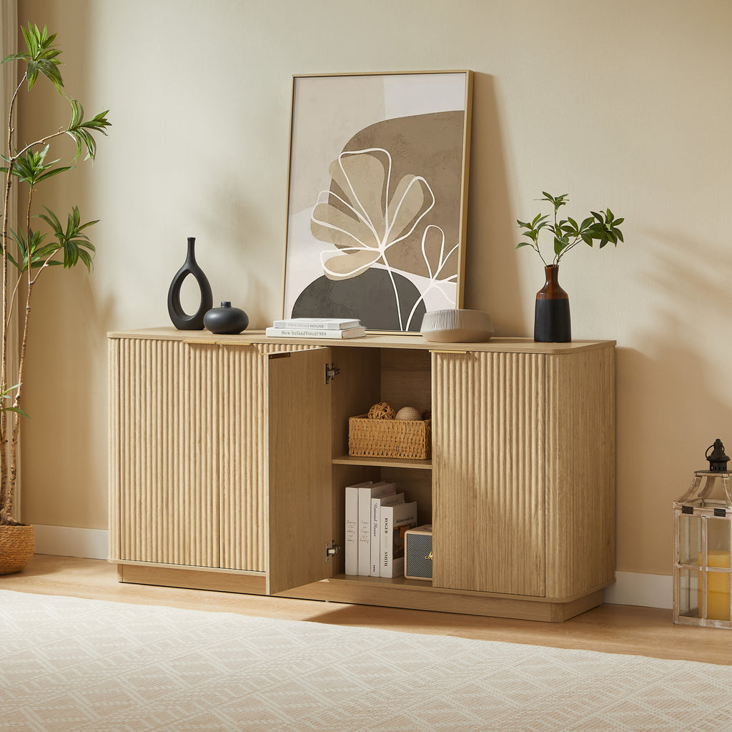 Nanna Curved Oak Sideboard
