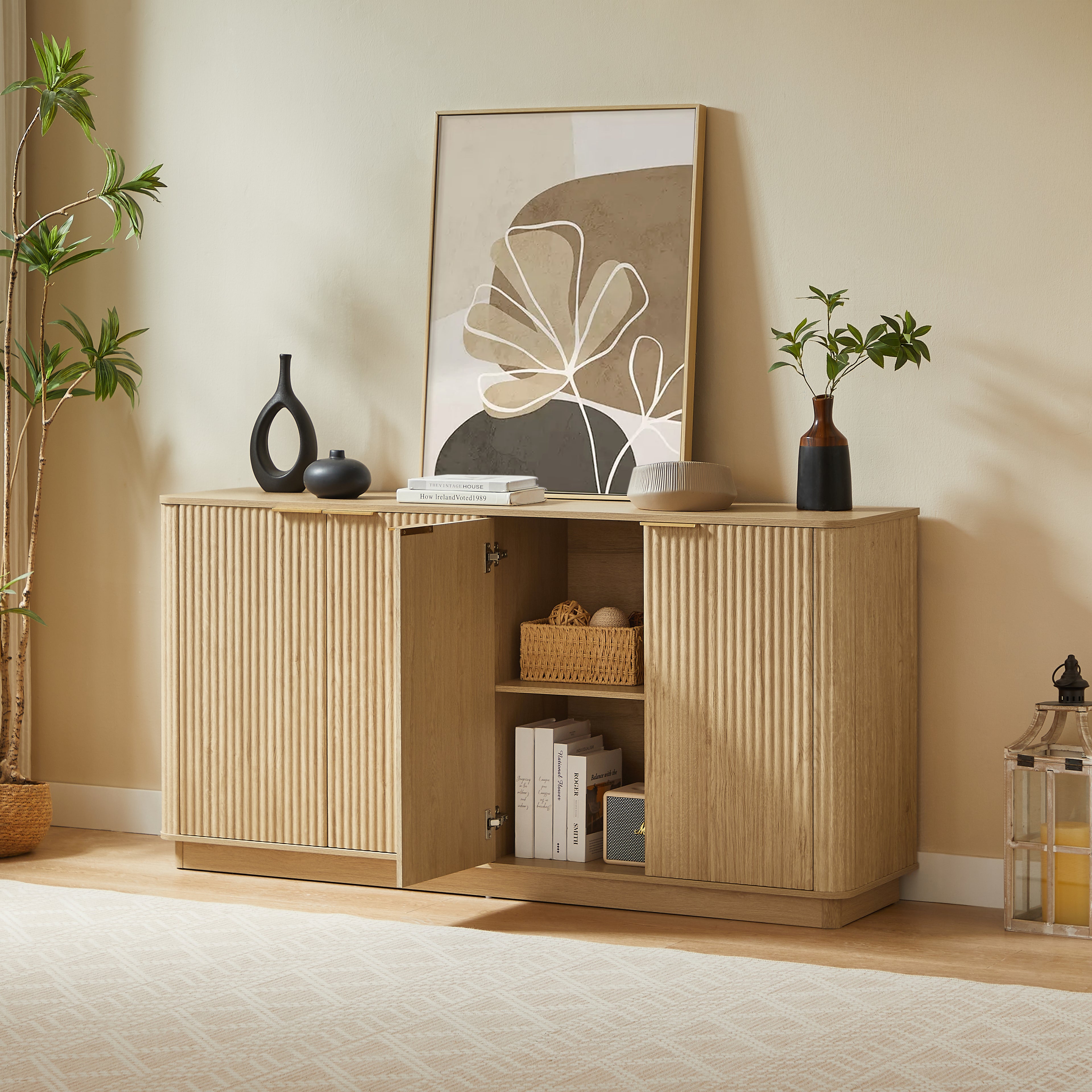 Nanna Curved Oak Sideboard
