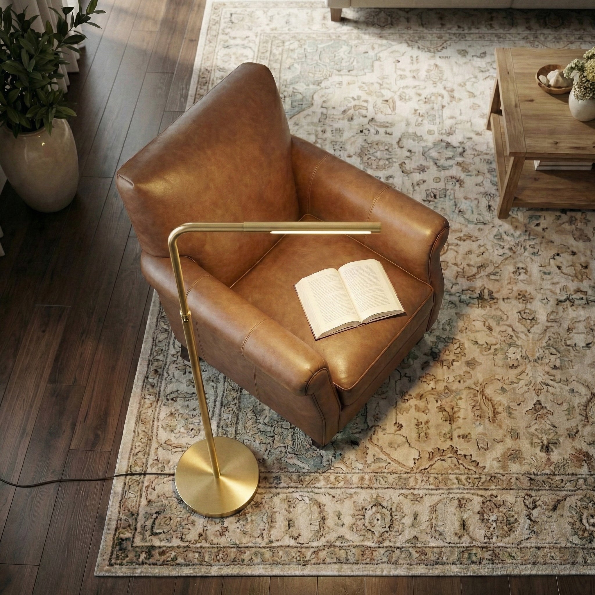 Ragndi Brass Floor Lamp