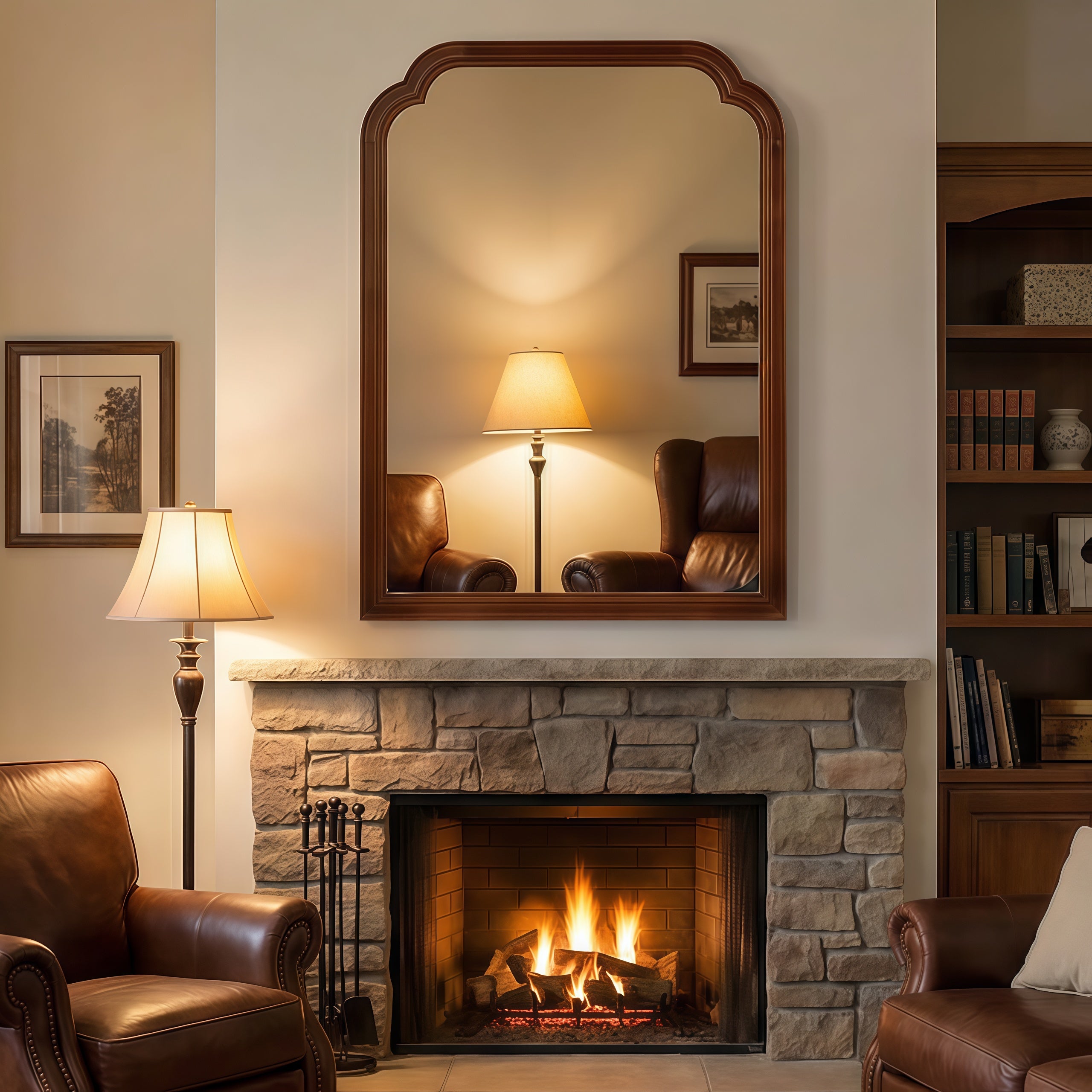 Yann Round Wall Mirror