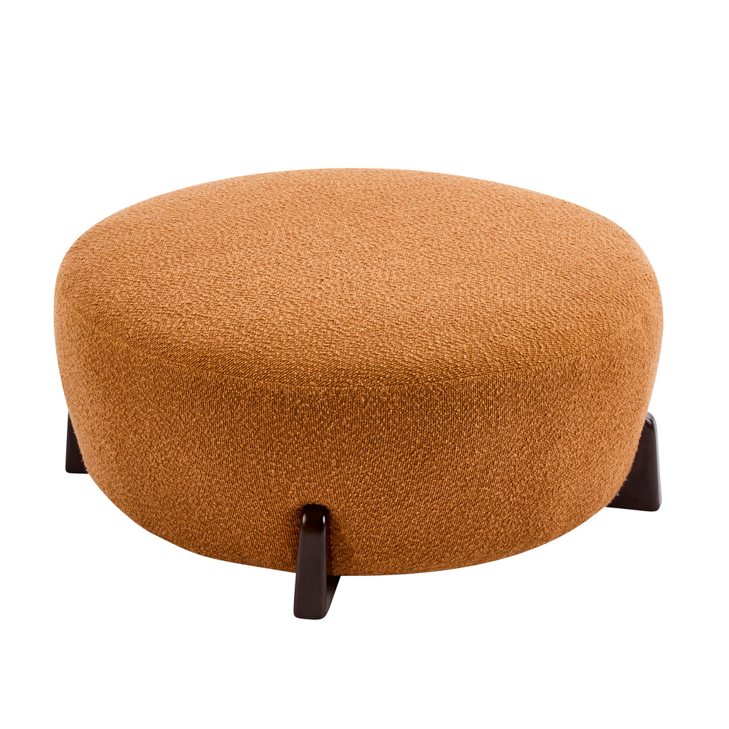 Rasmus Round Boucle Ottoman
