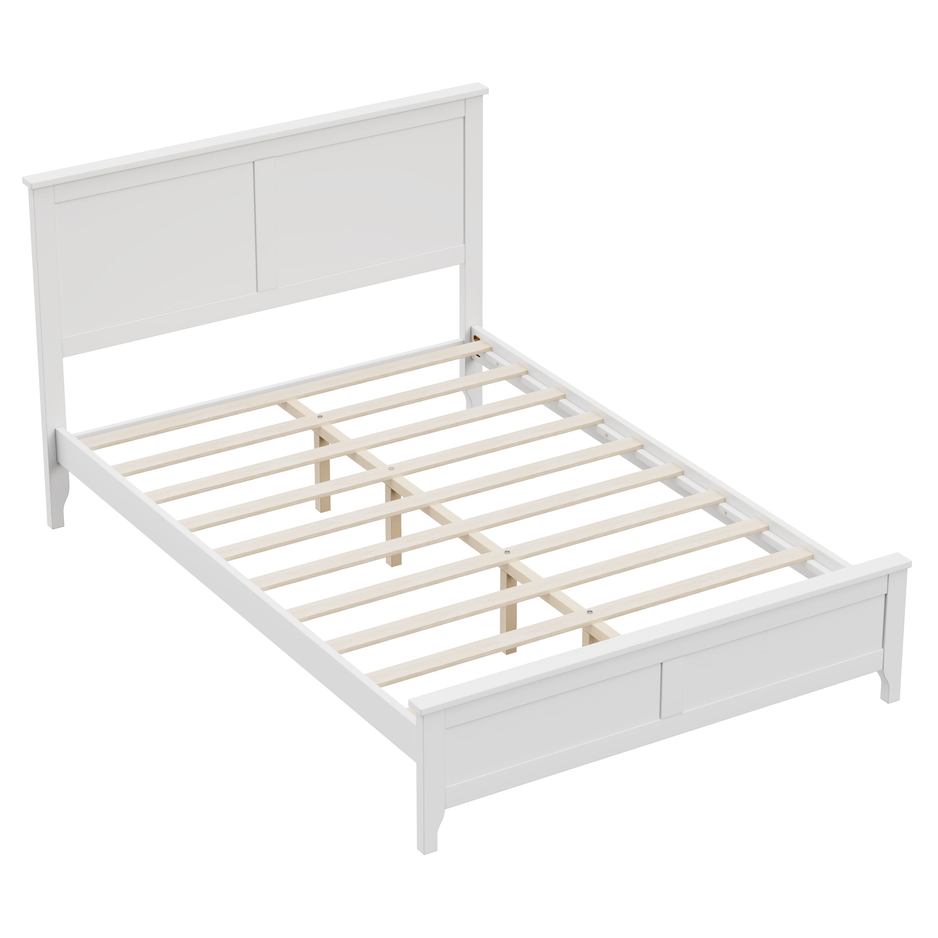Cleo Solid Wood Full Platform Bed Frame