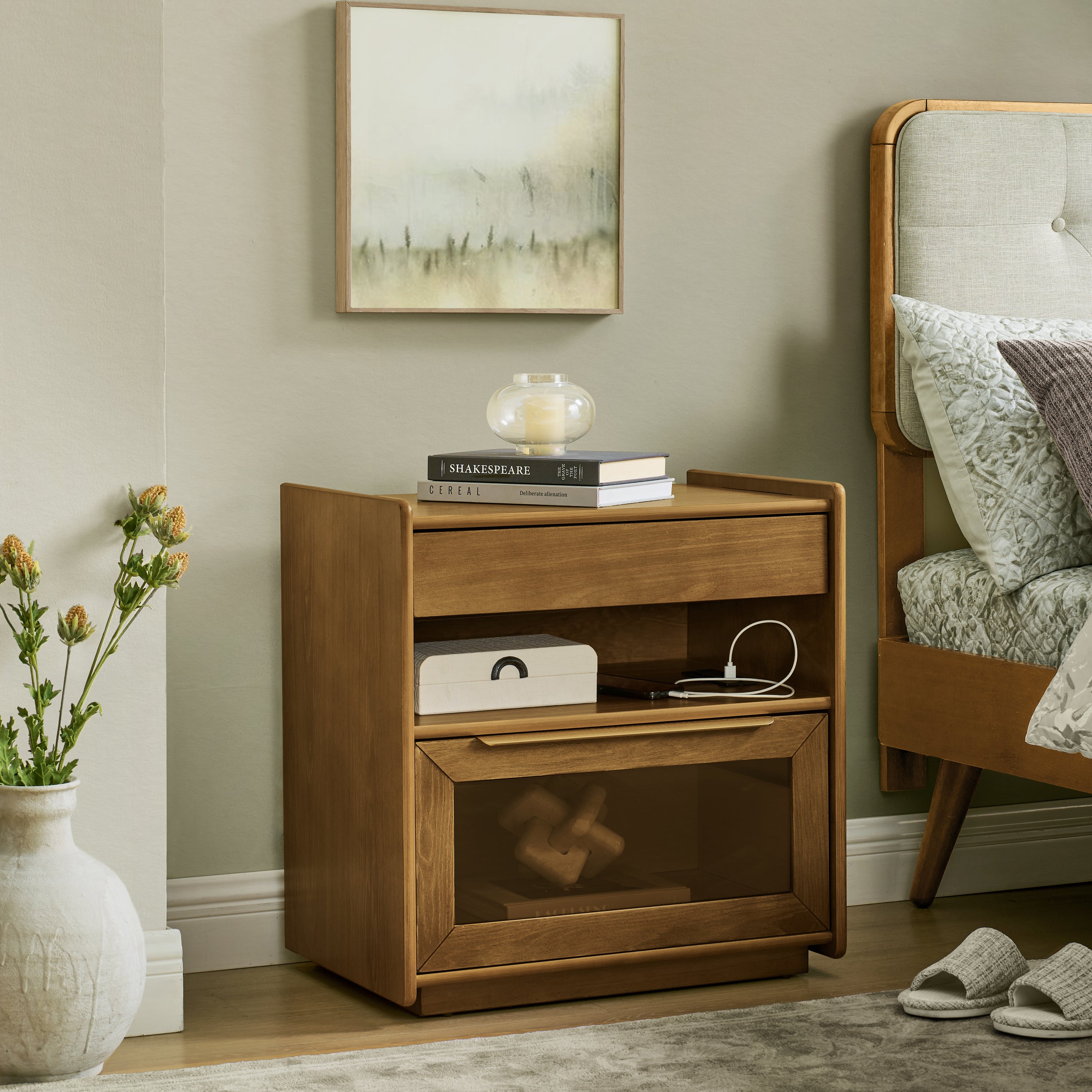 Vera Walnut Nightstand