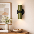 Dubbele wandlamp met warm licht