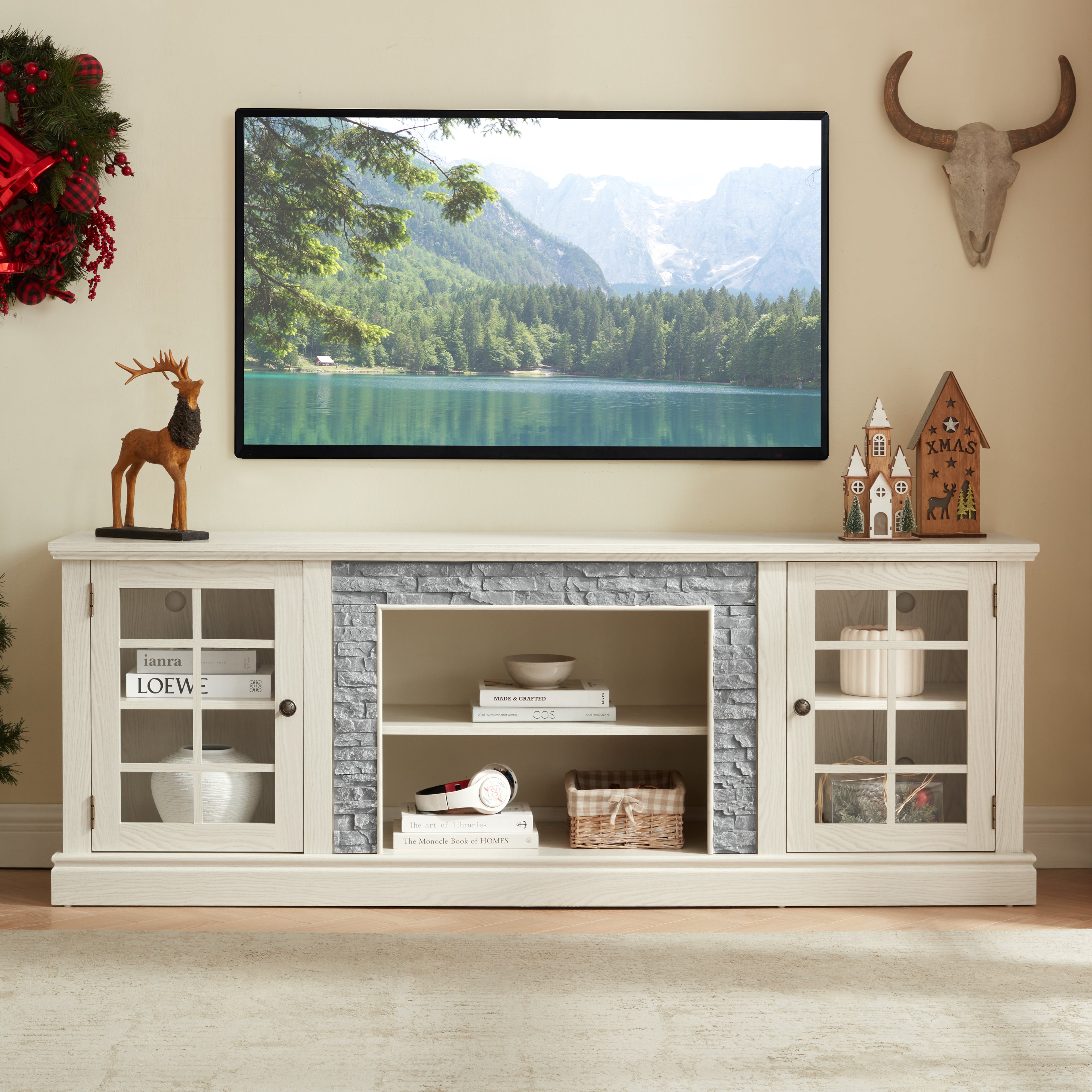 Frode Storage Stone TV Stand