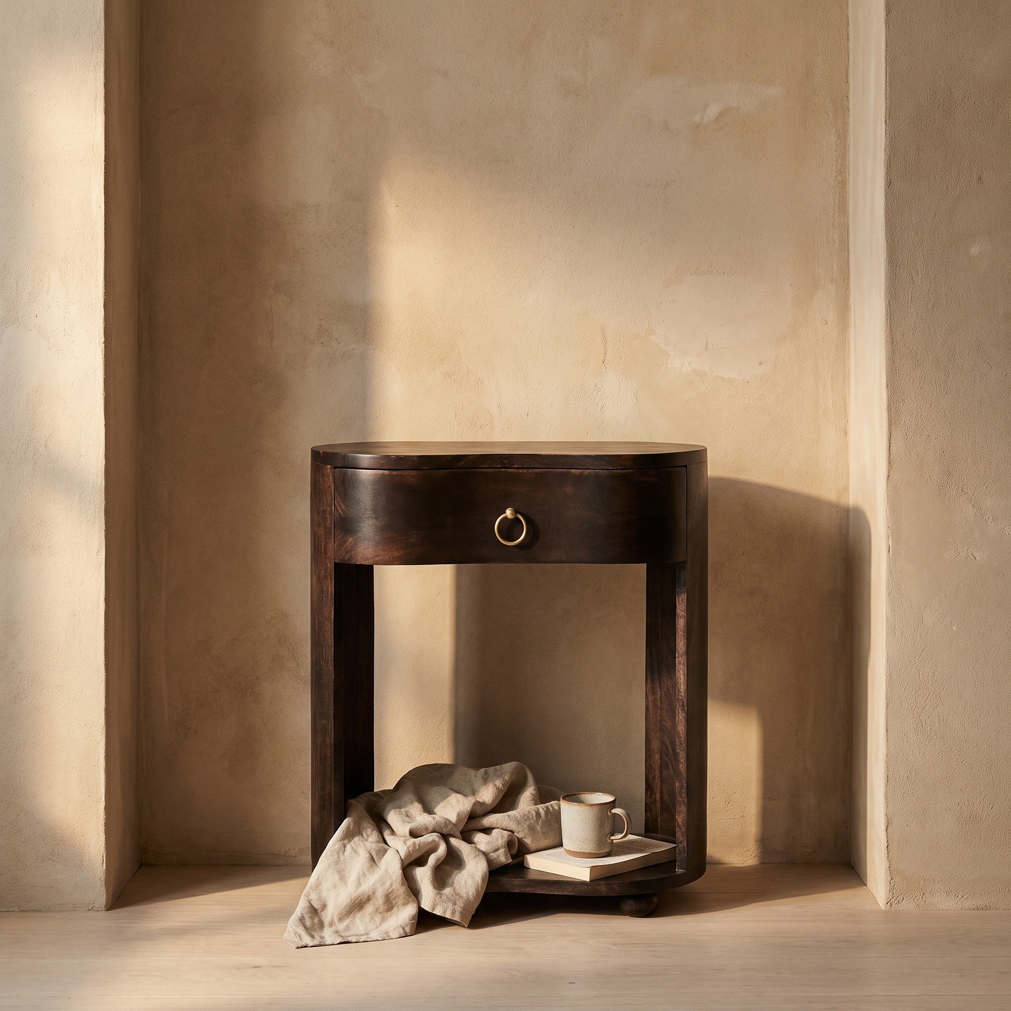 Inge Solid Wood Nightstand