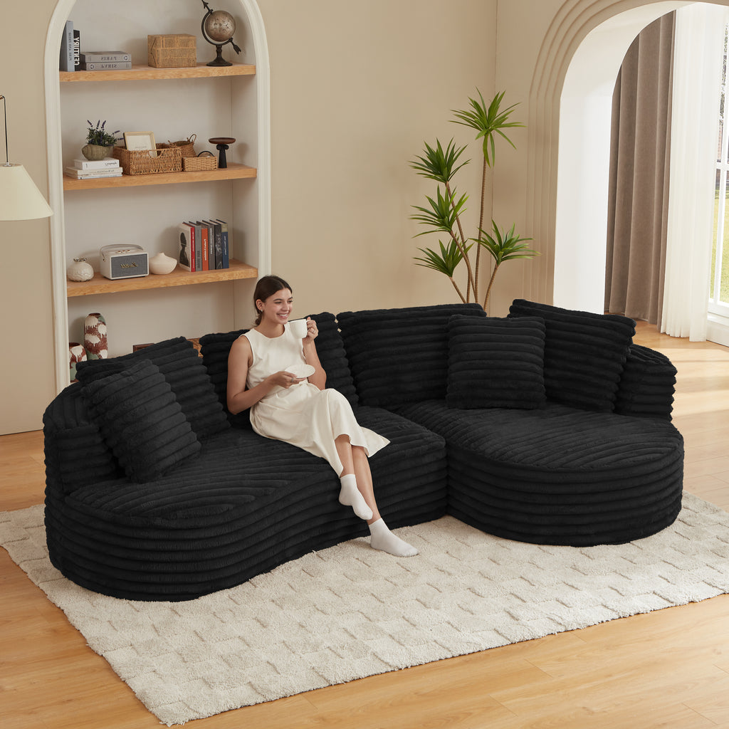 Gunda Curved Sectional Sofa