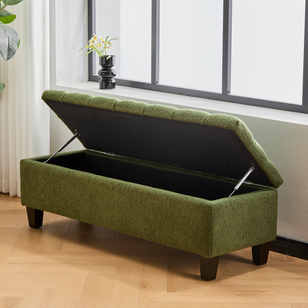 Pil Storage Boucle Ottoman