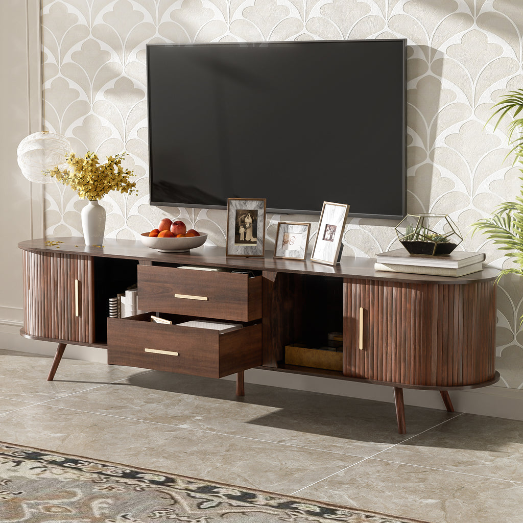 Orla Storage Solid Wood TV Stand