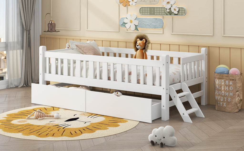 Gunda Solid Wood Twin Platform Bed Frame