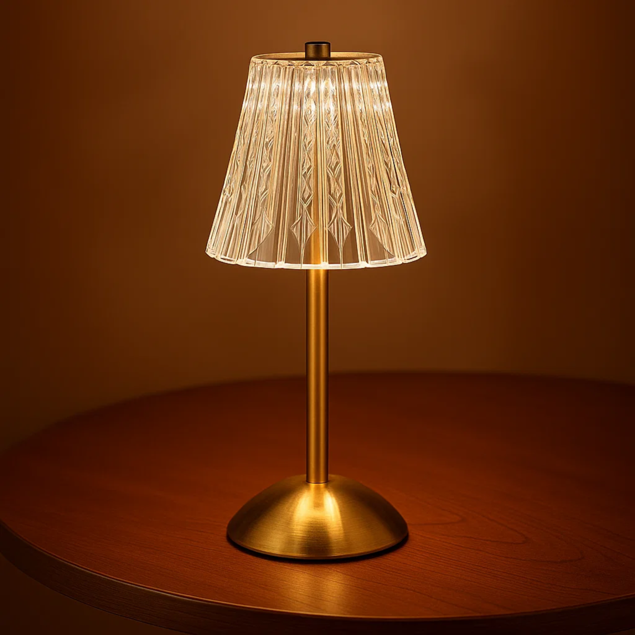 Klassieke sfeervolle kristallen tafellamp