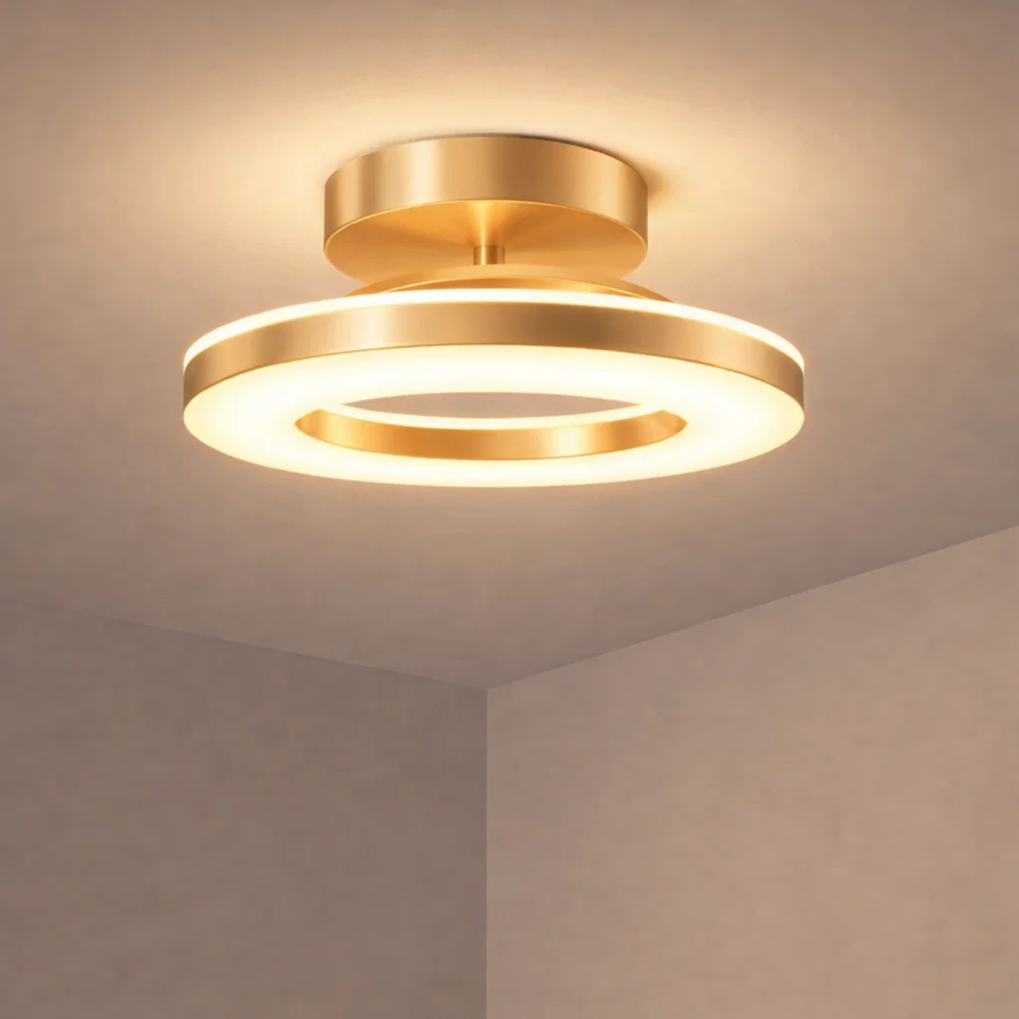 Ronde LED ring plafondlamp voor rustig licht