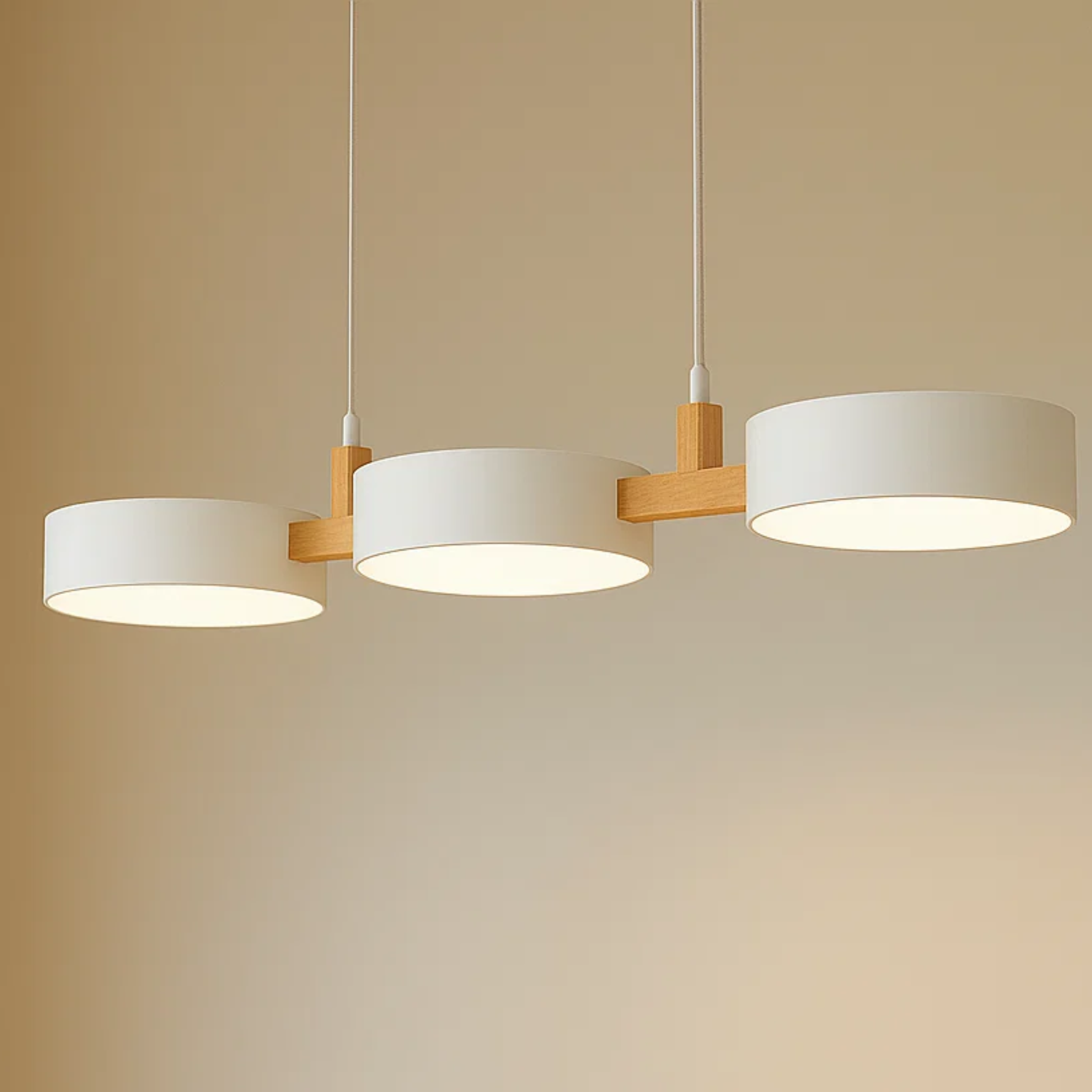 Scandinavische hanglamp met ronde bollen