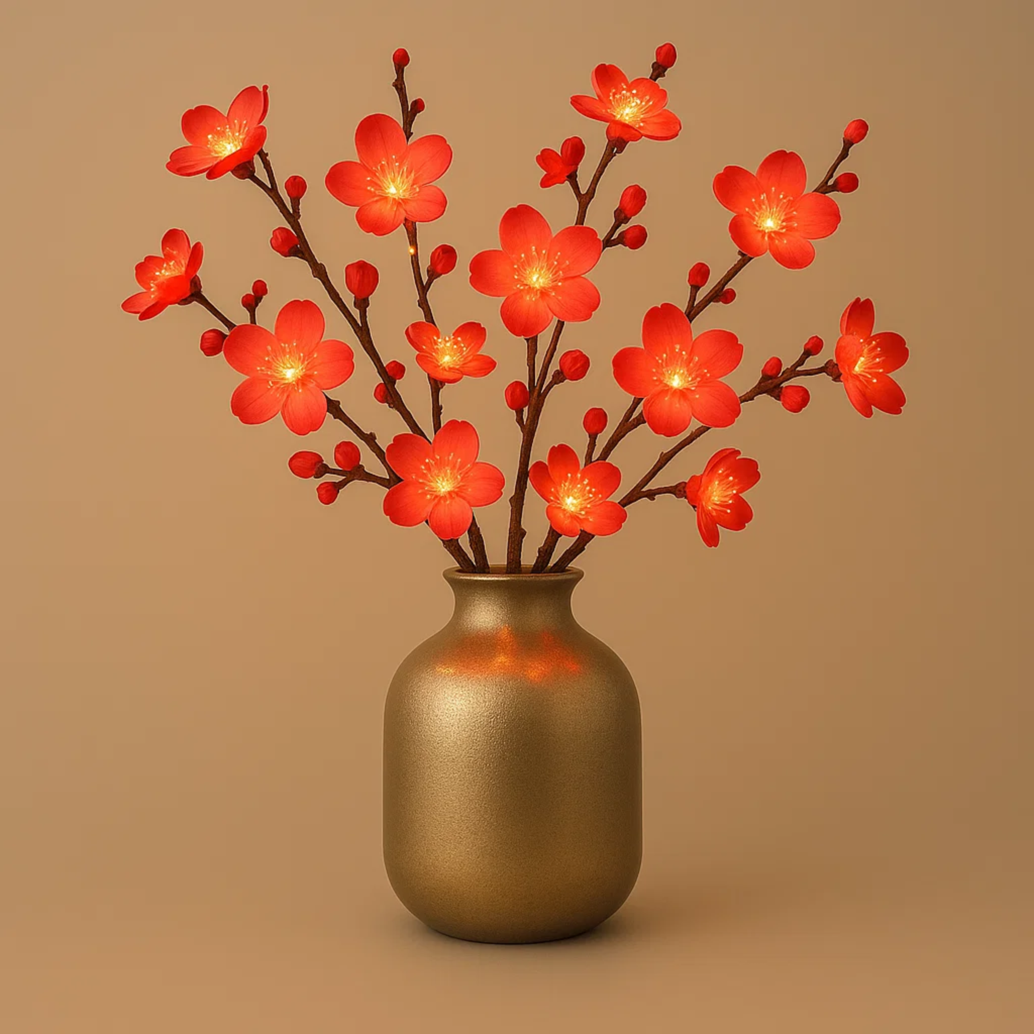 LED-lichttakken voor gebruik in een vaas of pot