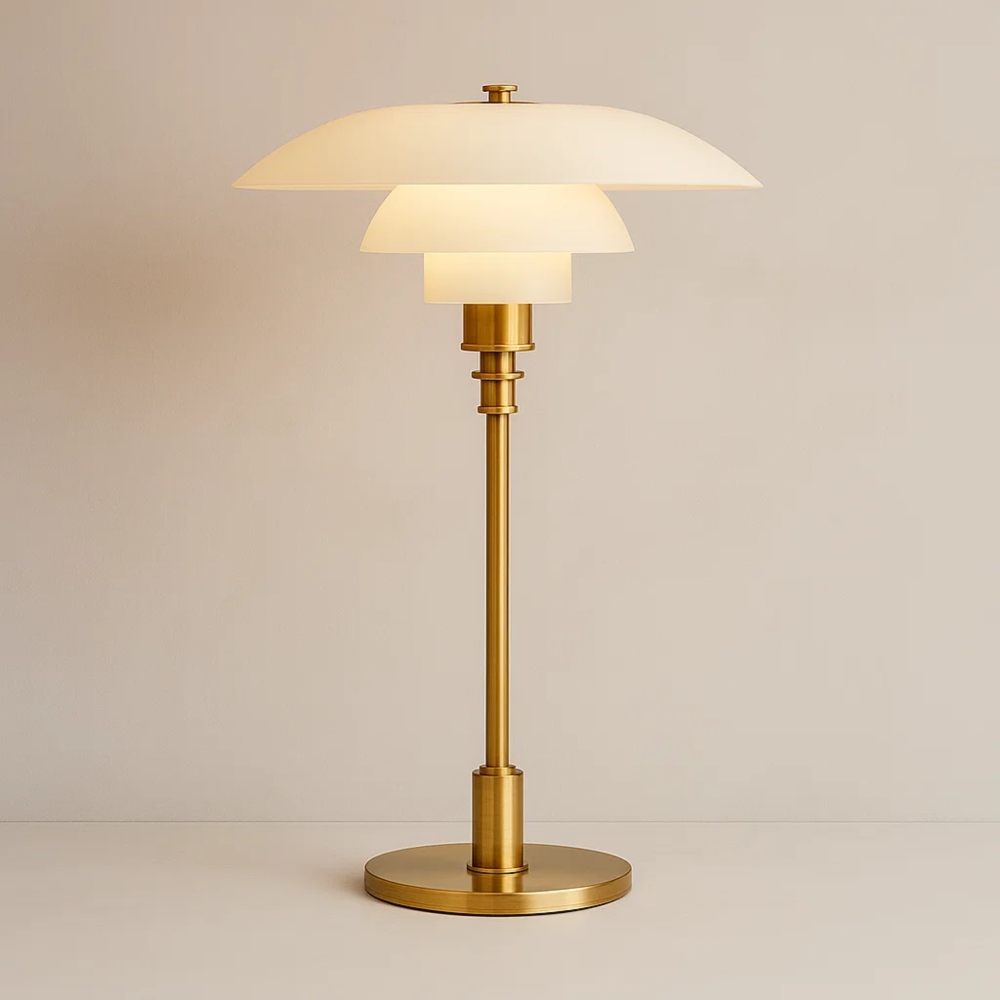 Tafellamp in retro design voor een warme sfeer