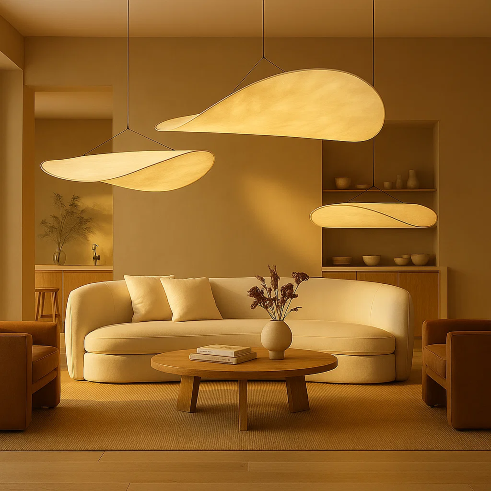 Japandi minimalistische hanglamp