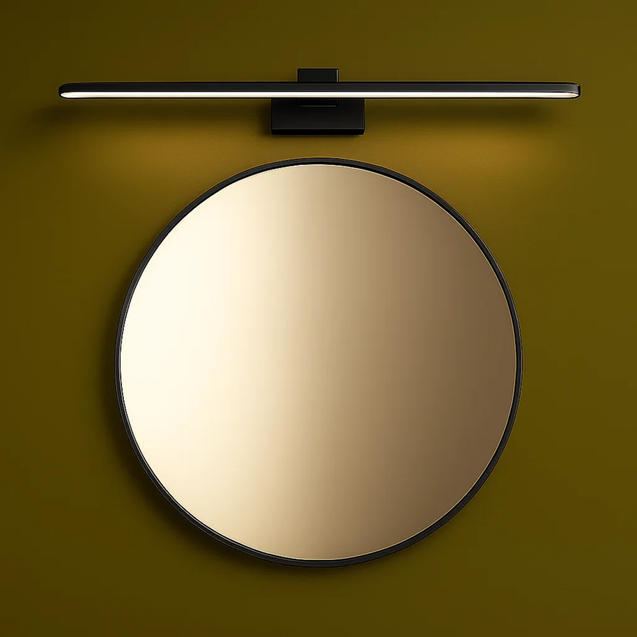 Minimalistische lineaire LED-wandlampen met een metalen afwerking