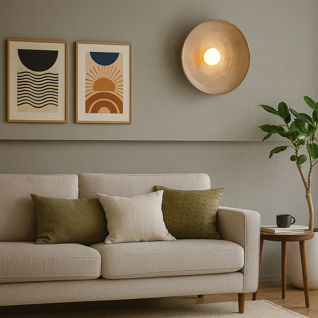 Japanse wandlamp met zacht licht