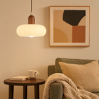 Scandinavian cream-colored pendant lamp
