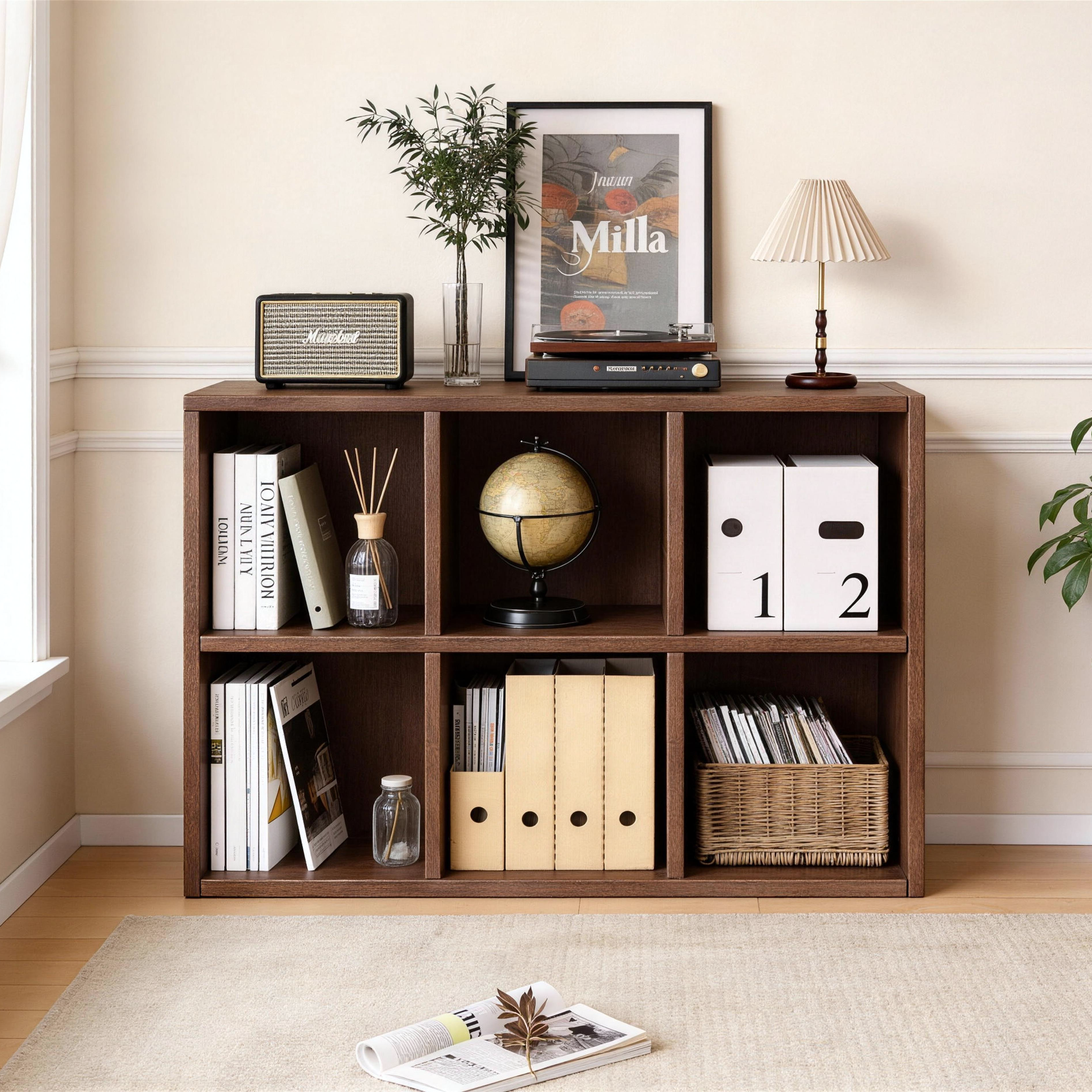 Jorgen Solid Wood Bookshelf