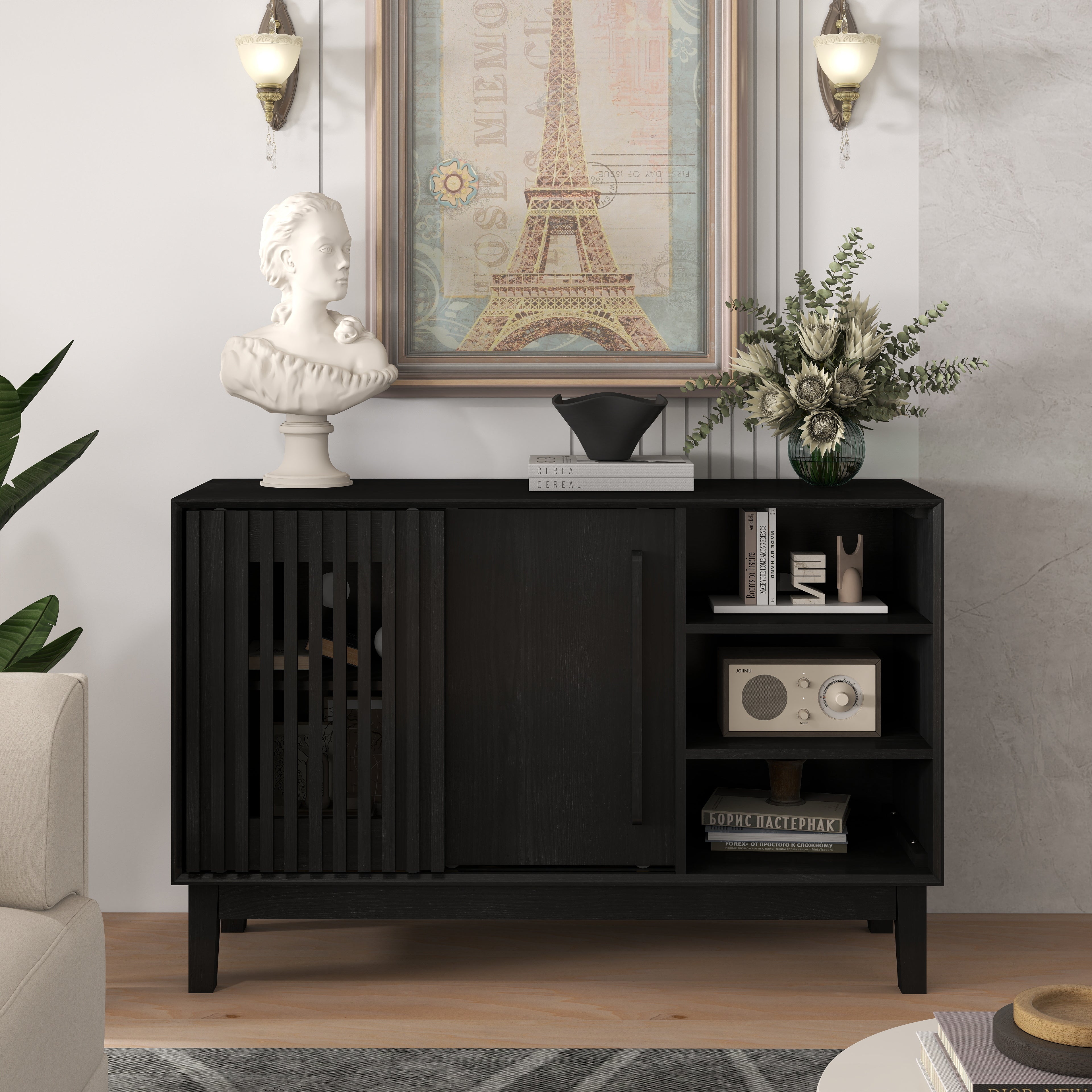 Lene Fluted Solid Wood Sideboard