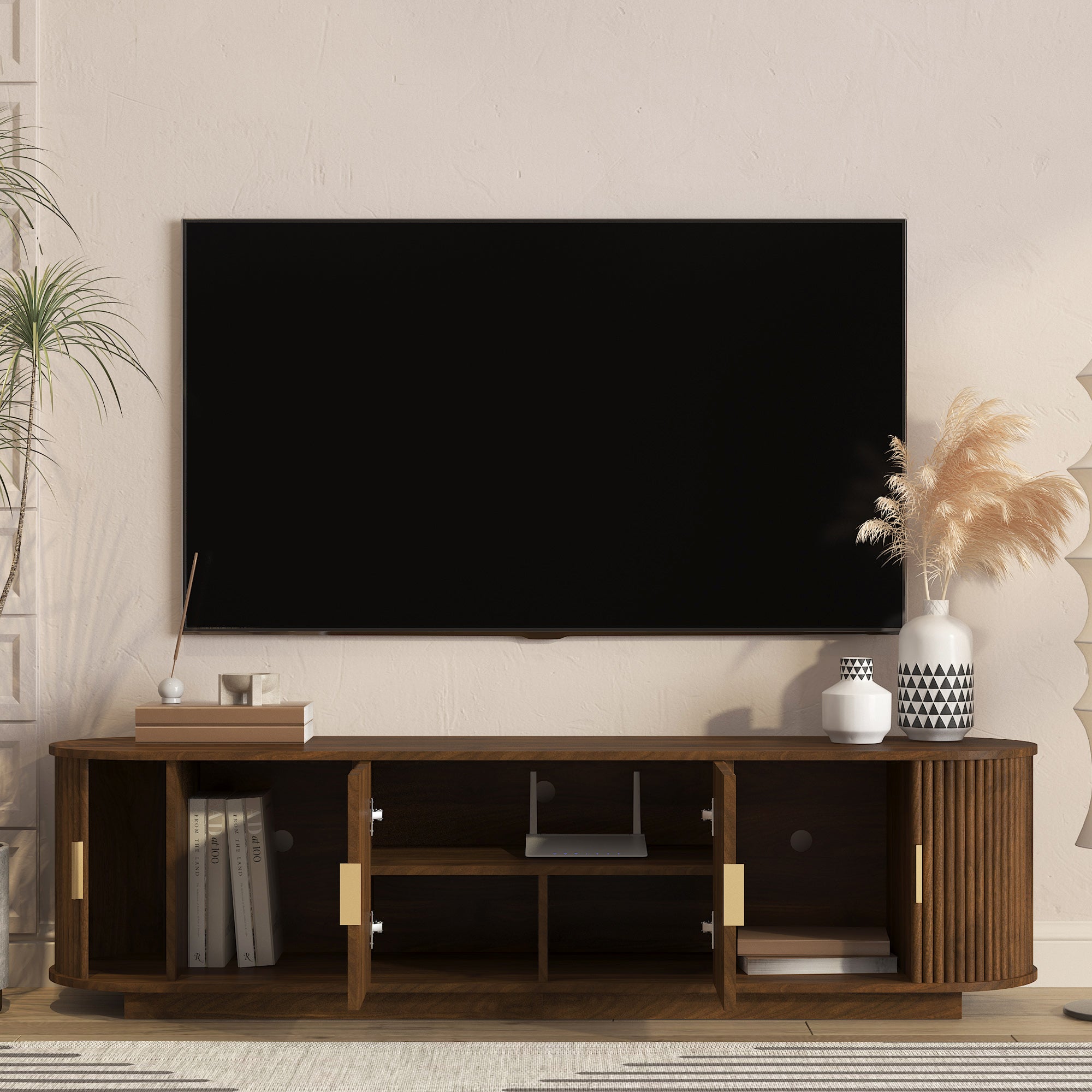 Runa Fluted TV Stand