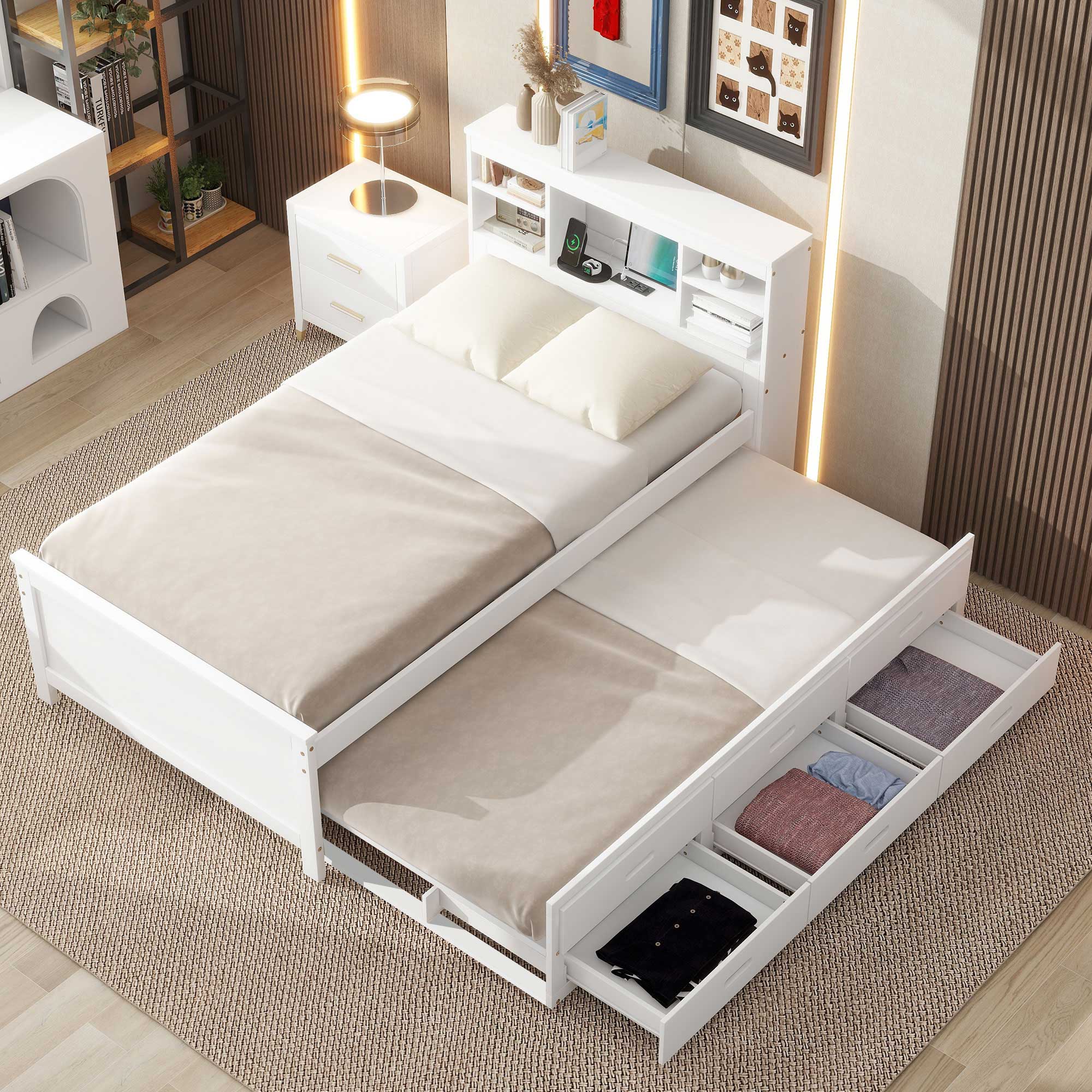 Malin Solid Wood Twin Platform Bed Frame