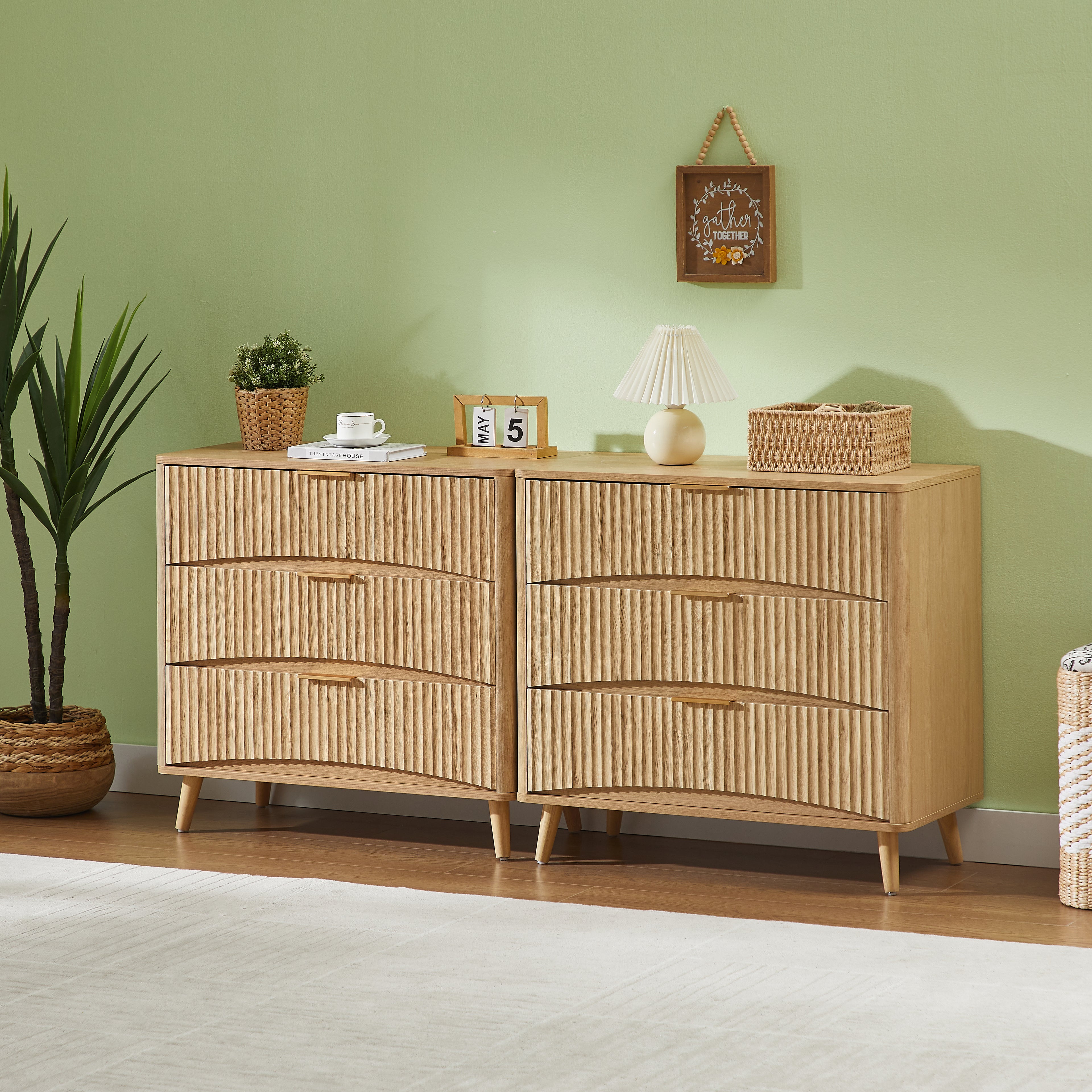 Ulla Fluted Oak Dresser