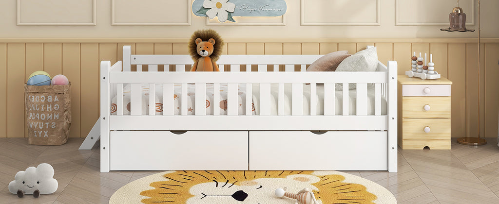 Gunda Solid Wood Twin Platform Bed Frame