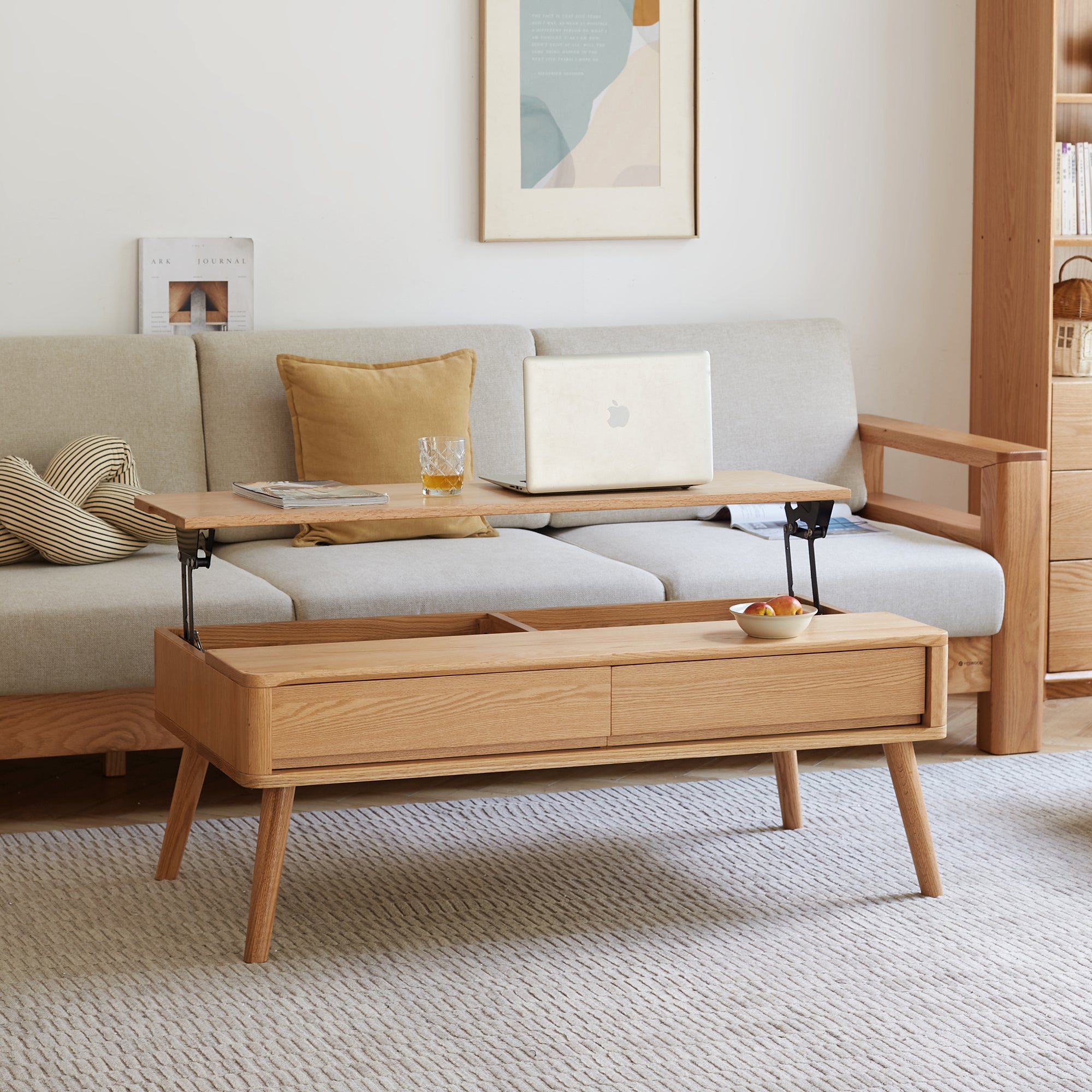 Gry Storage Oak Coffee Table