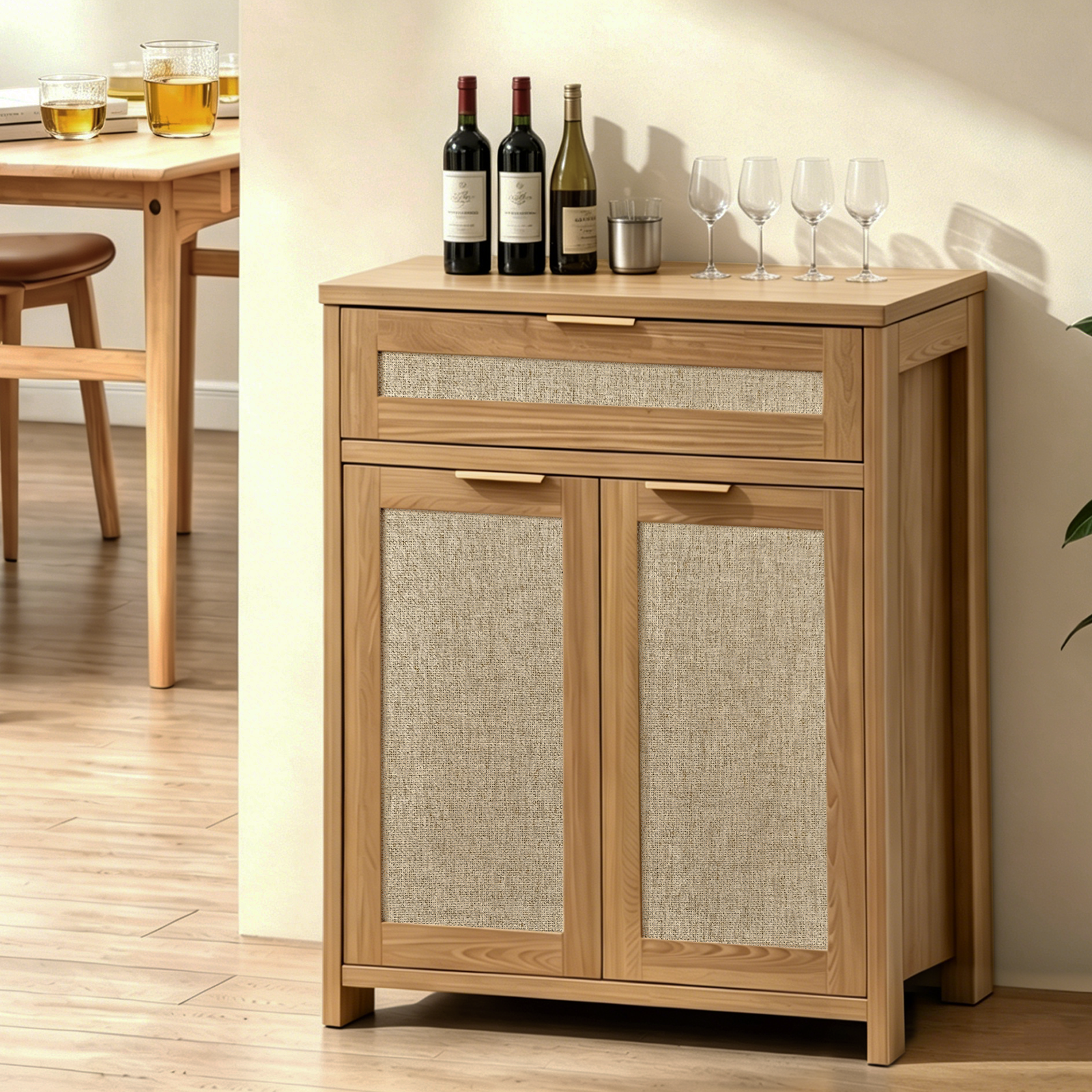 Ivalu Storage Rattan Cabinet