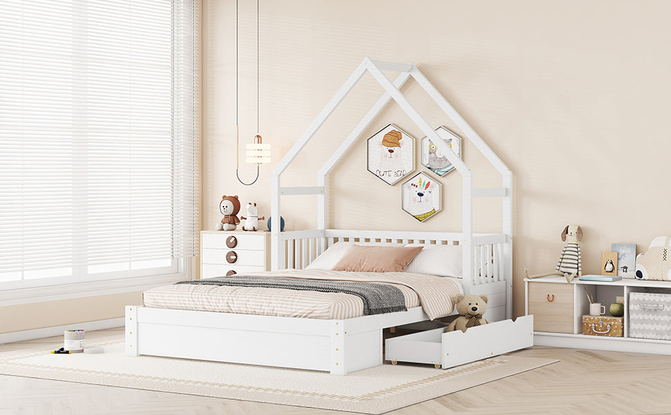 Jorun Solid Wood Queen Platform Bed Frame