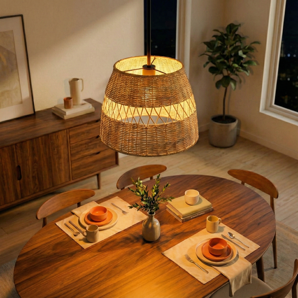 Yria Rattan Pendant Light