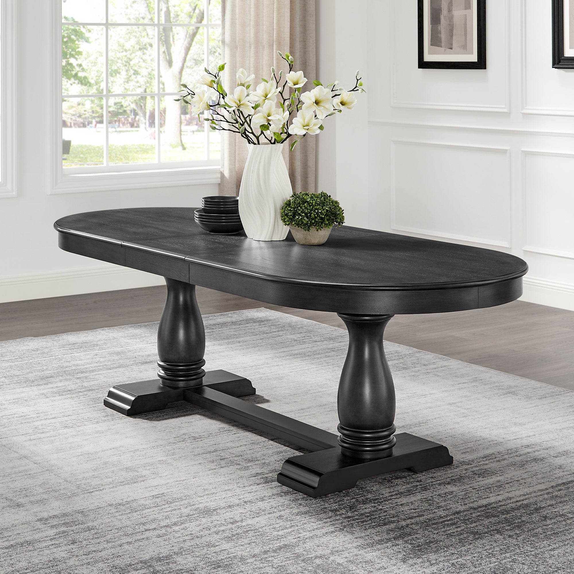 Palle Curved Solid Wood Dining Table