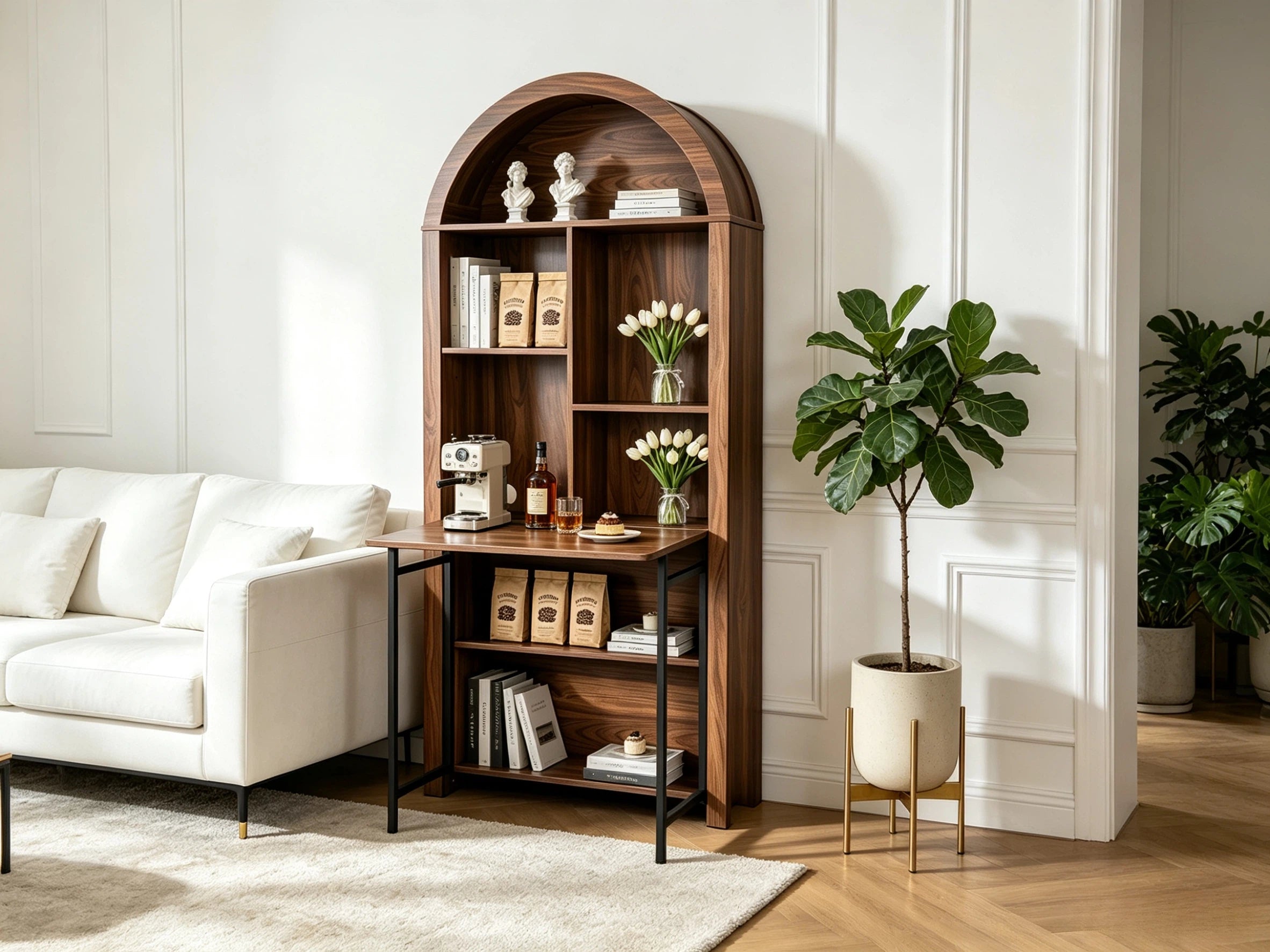 Eivor Arched Bookshelf