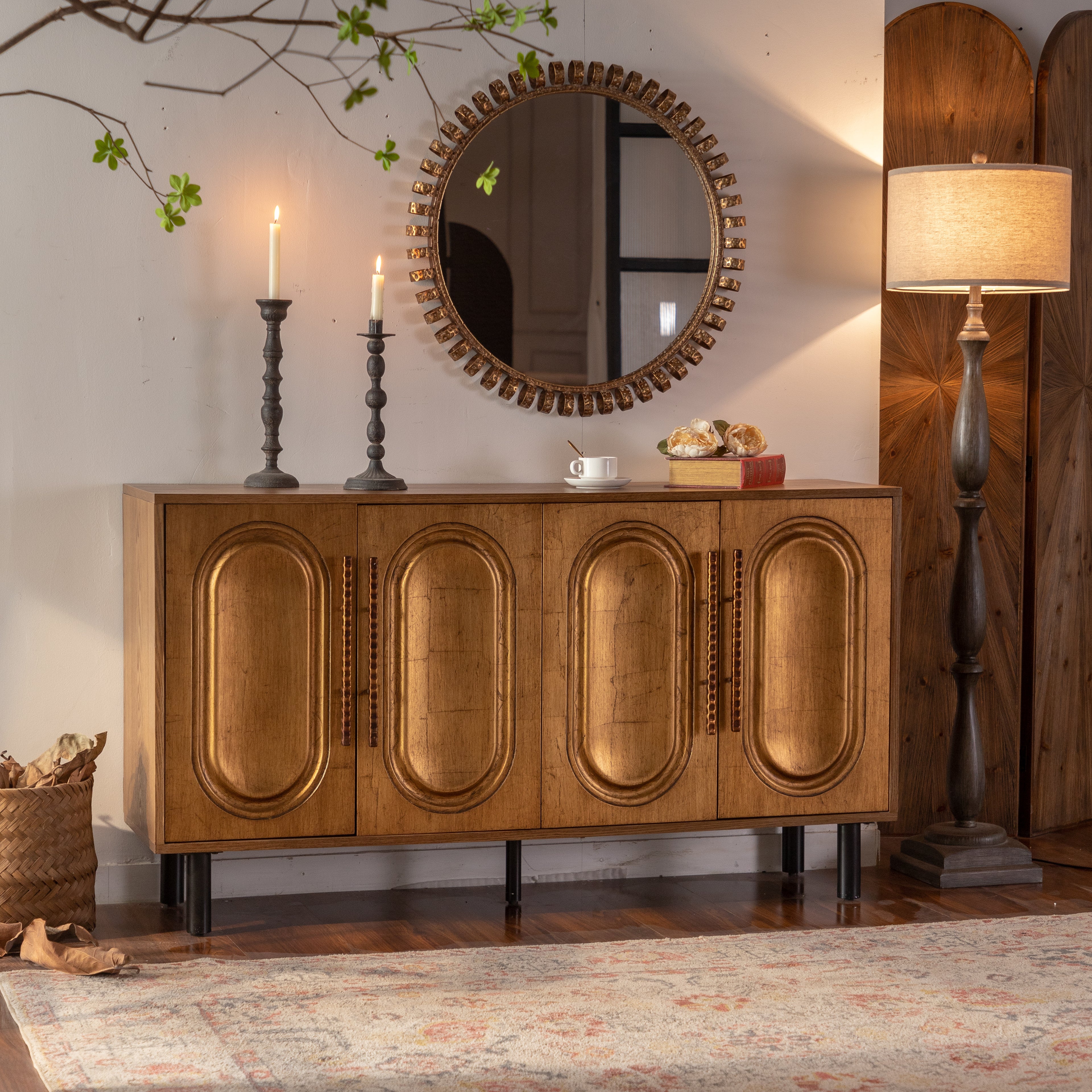 Odin Arched Solid Wood Sideboard