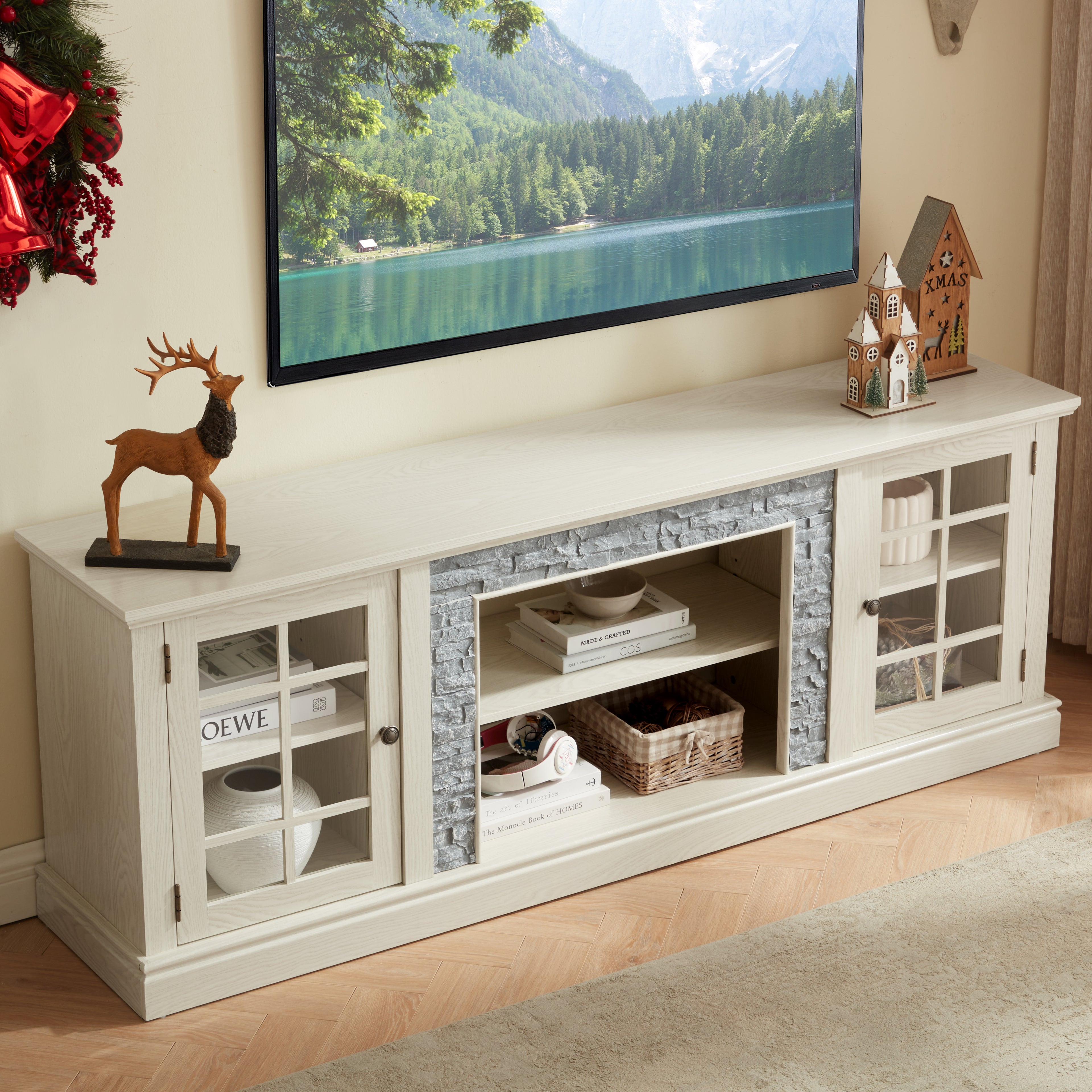 Frode Storage Stone TV Stand