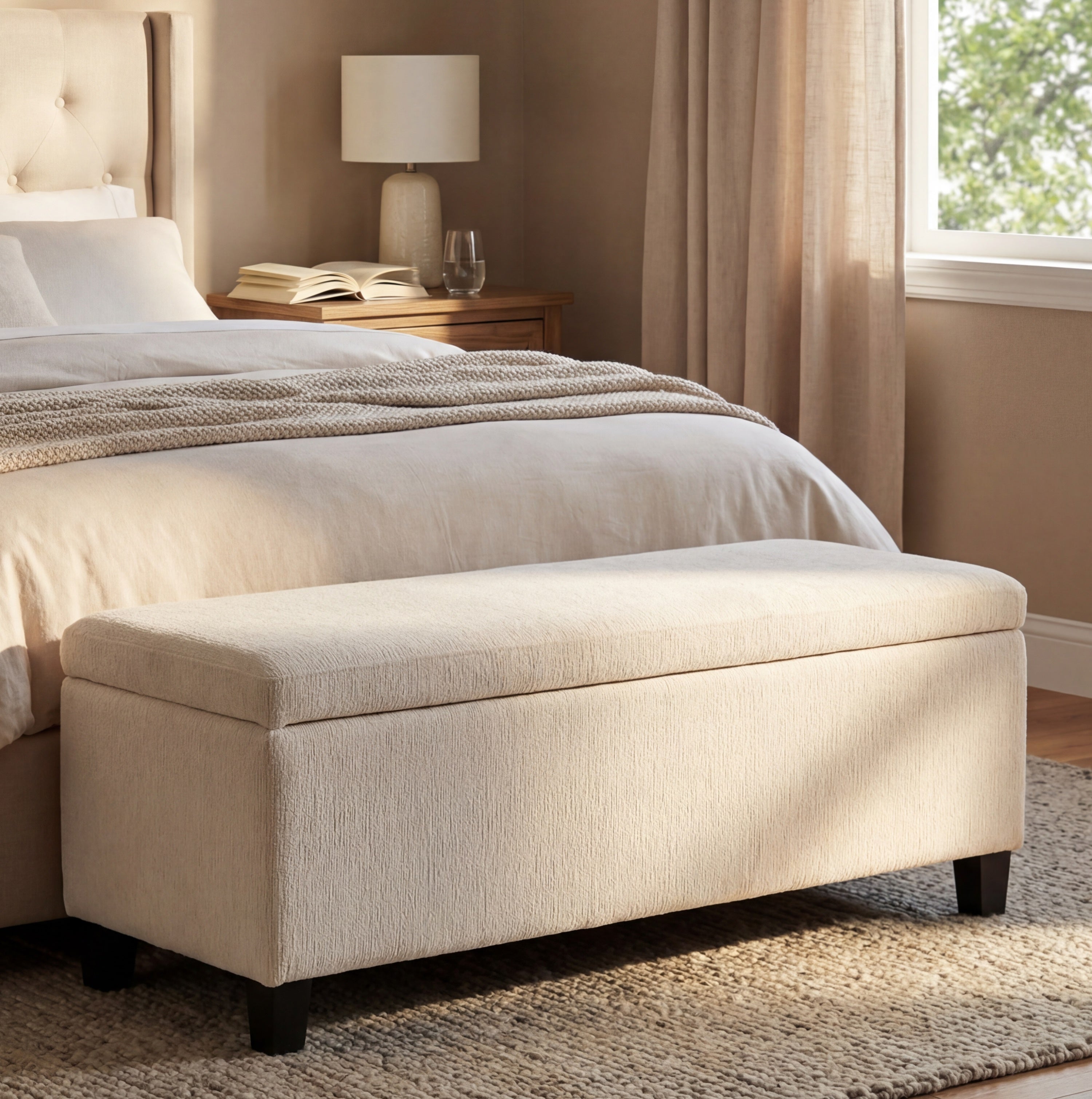 Fylla Storage Boucle Storage Bench