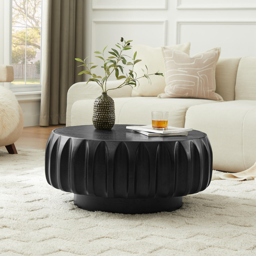 Rolf Round Solid Wood Coffee Table