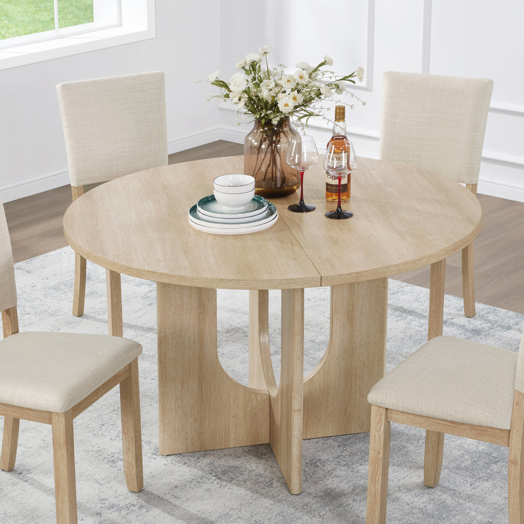 Cato Round Oak Dining Table