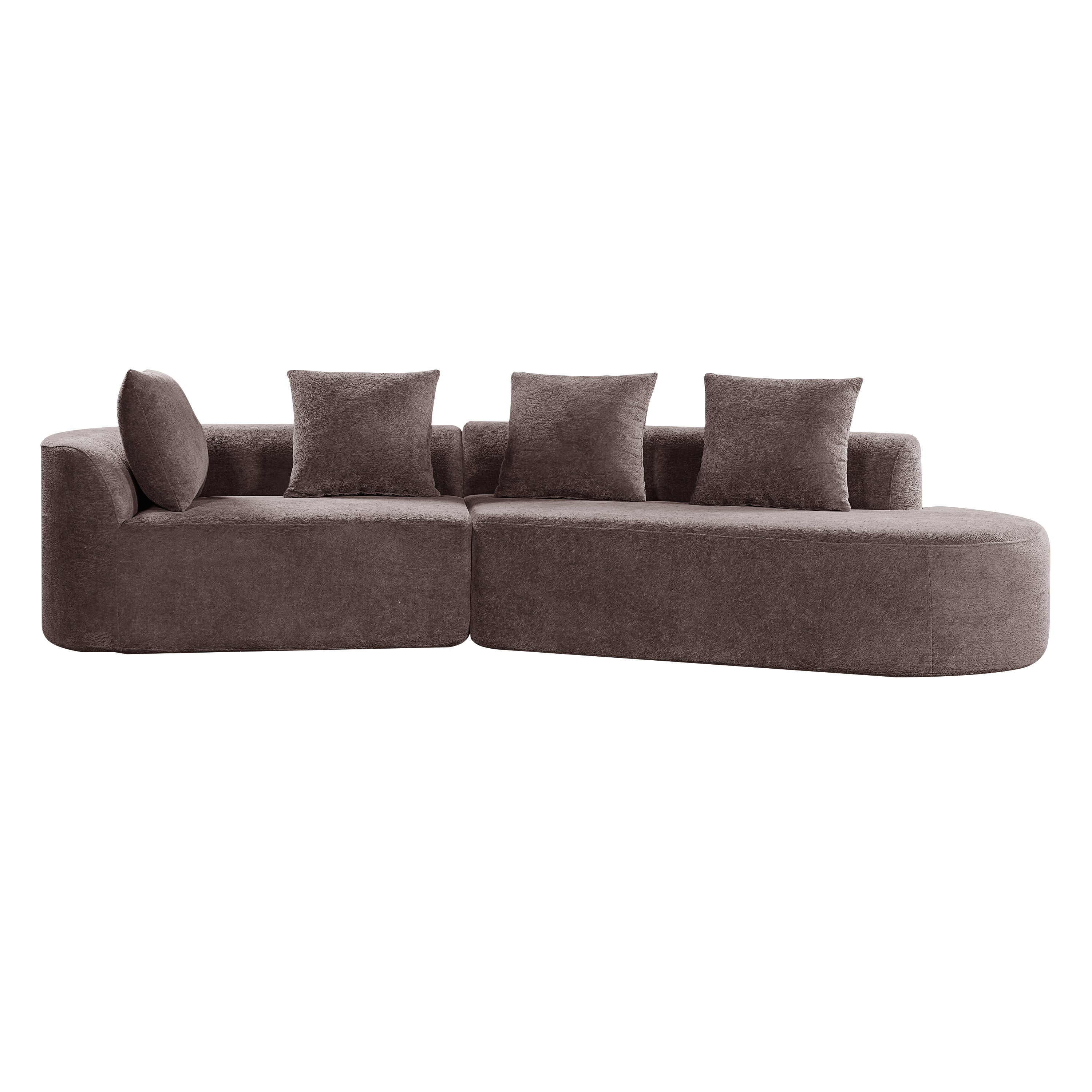 Vigga 2-Piece Curved Sectional Sofa