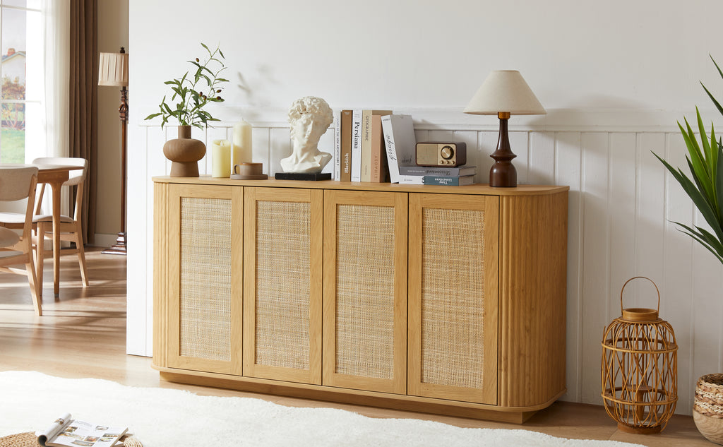 Leif Round Rattan Cabinet