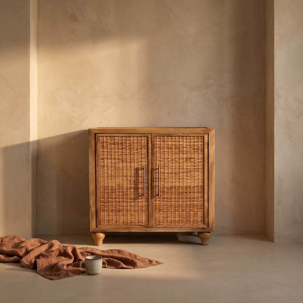 Dagur Rattan Cabinet