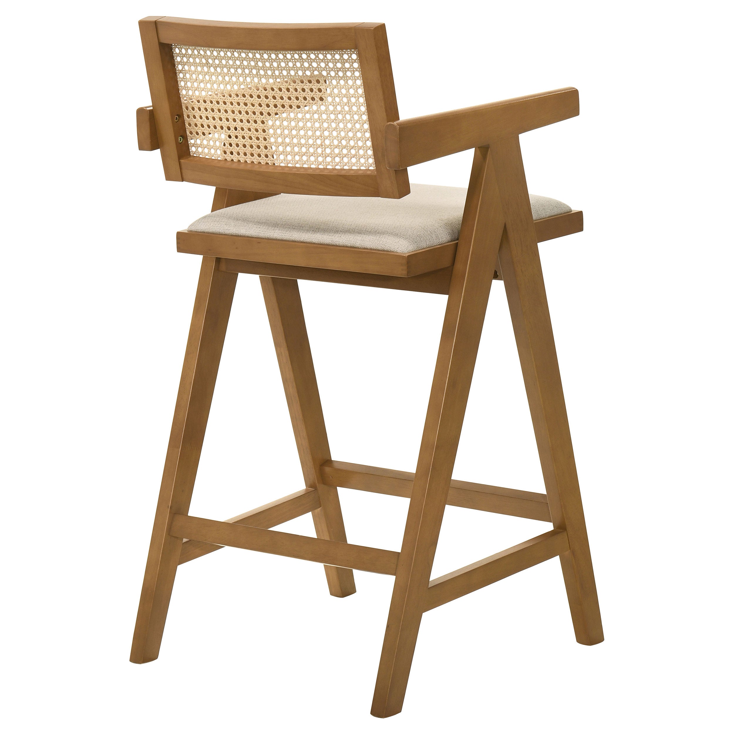 Vemund Walnut Bar Stool (Set of 2)