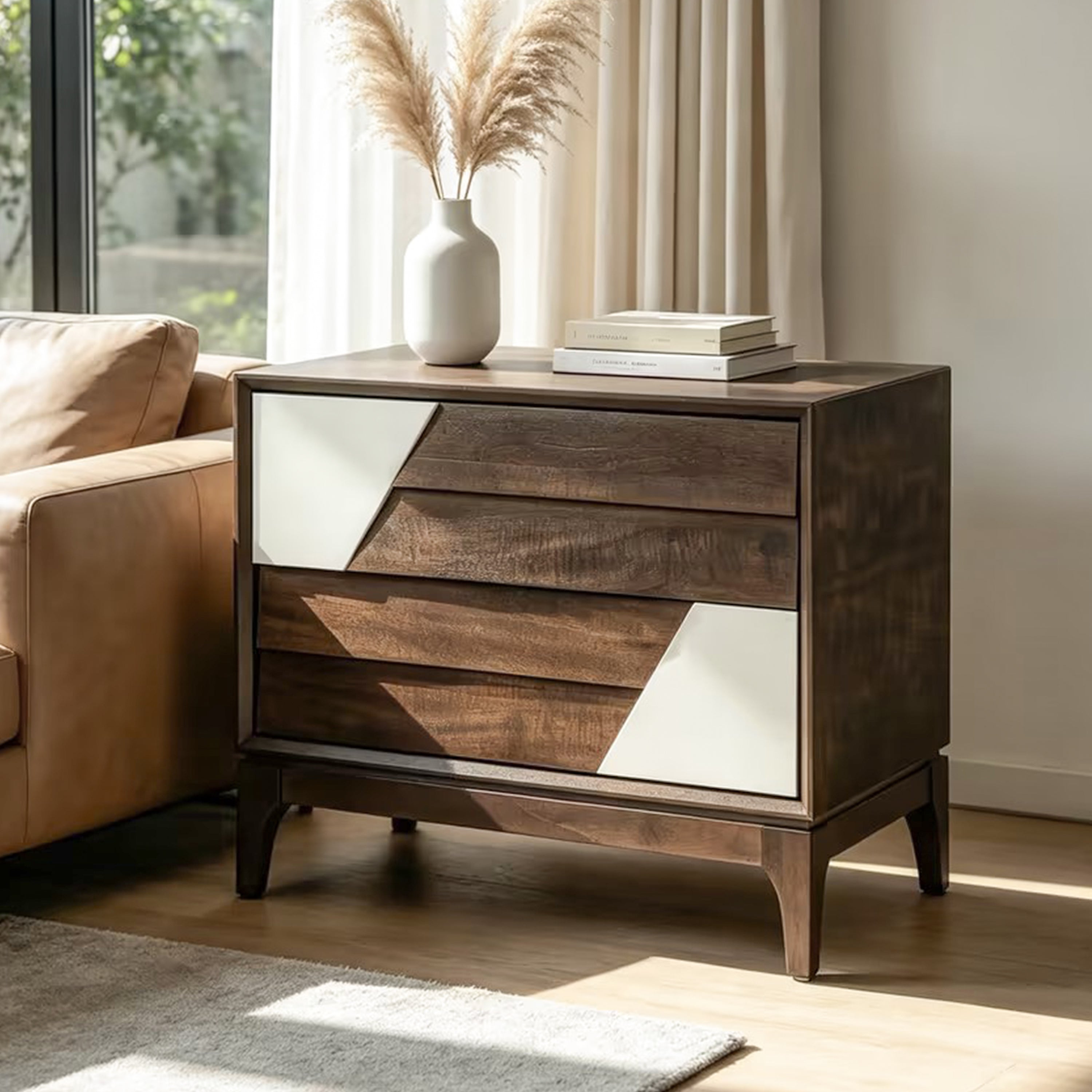 Ylva Solid Wood Nightstand