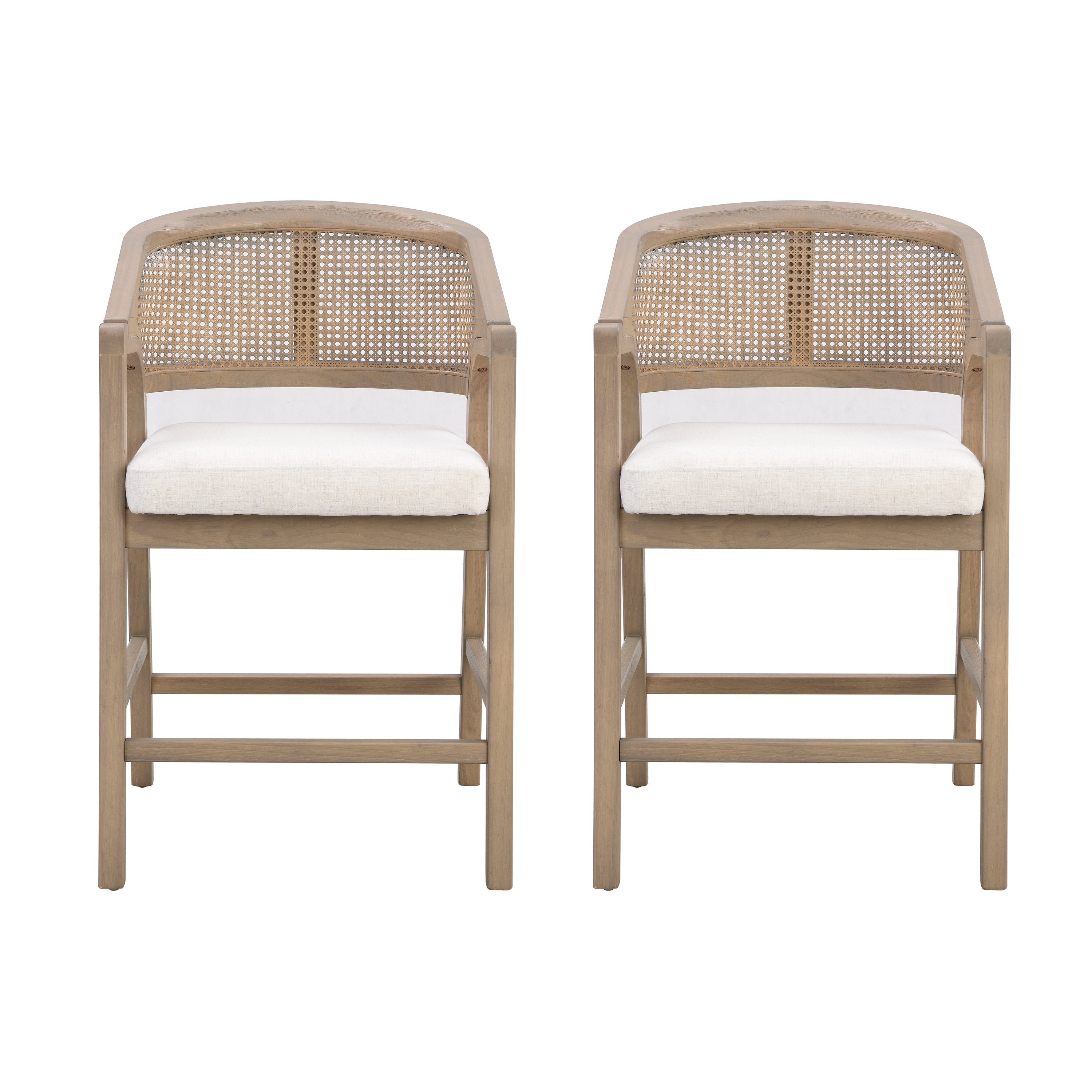 Freydis Rattan Counter Stool (Set of 2)
