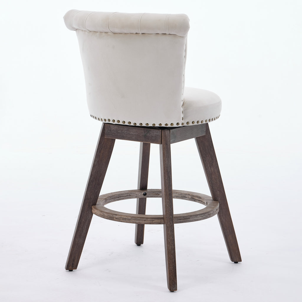 Inger Swivel Velvet Dining Chair