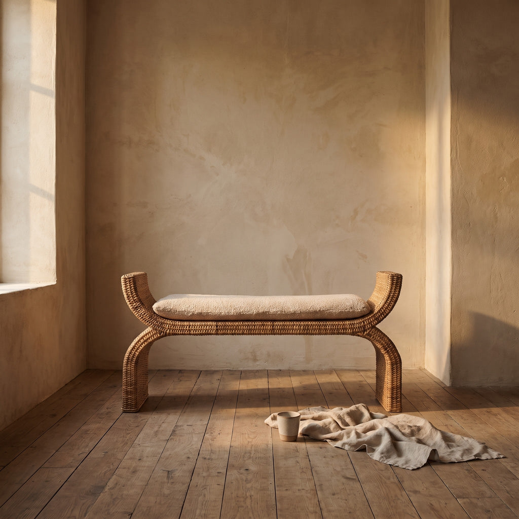 Gerda Rattan Bench