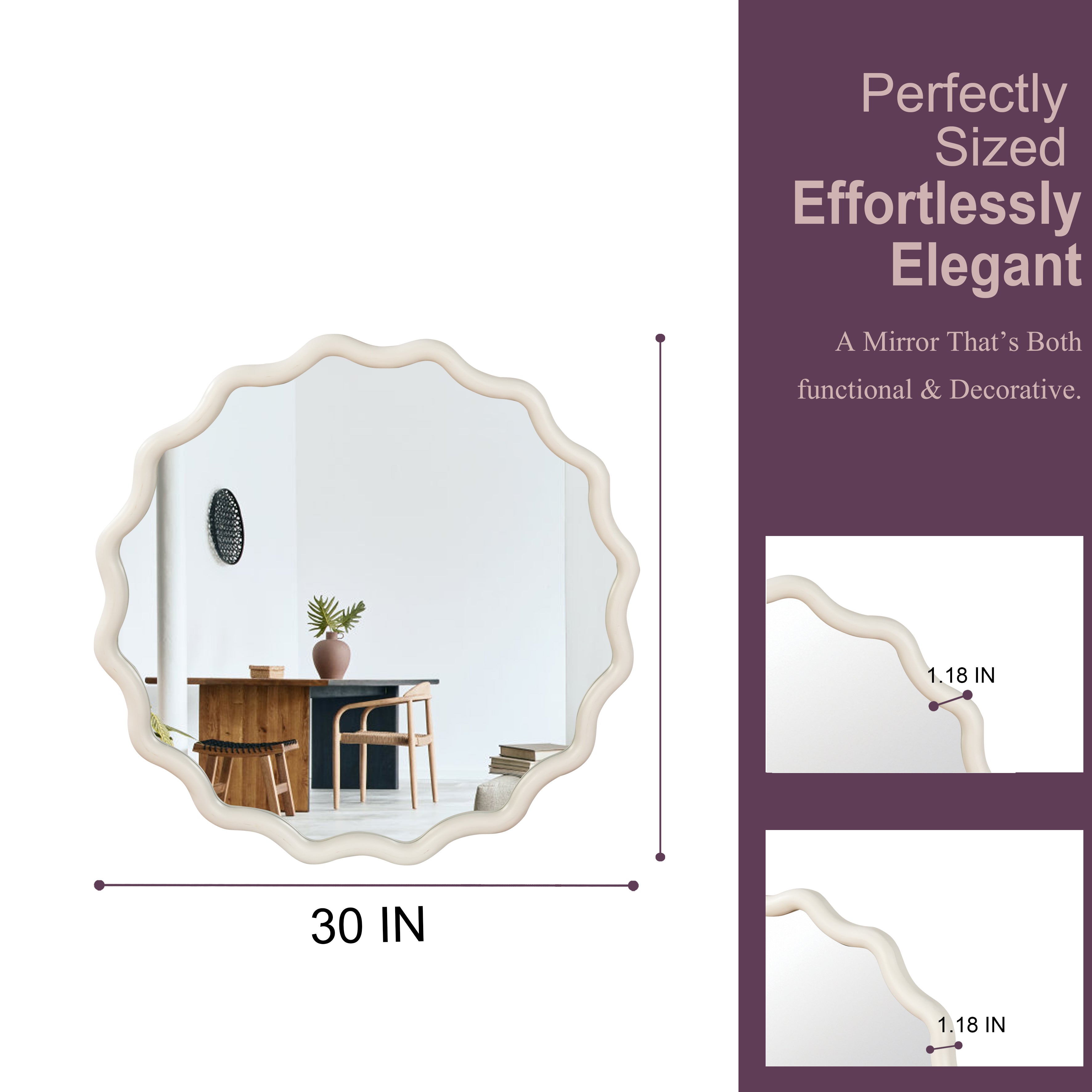 Grete Wavy Wall Mirror