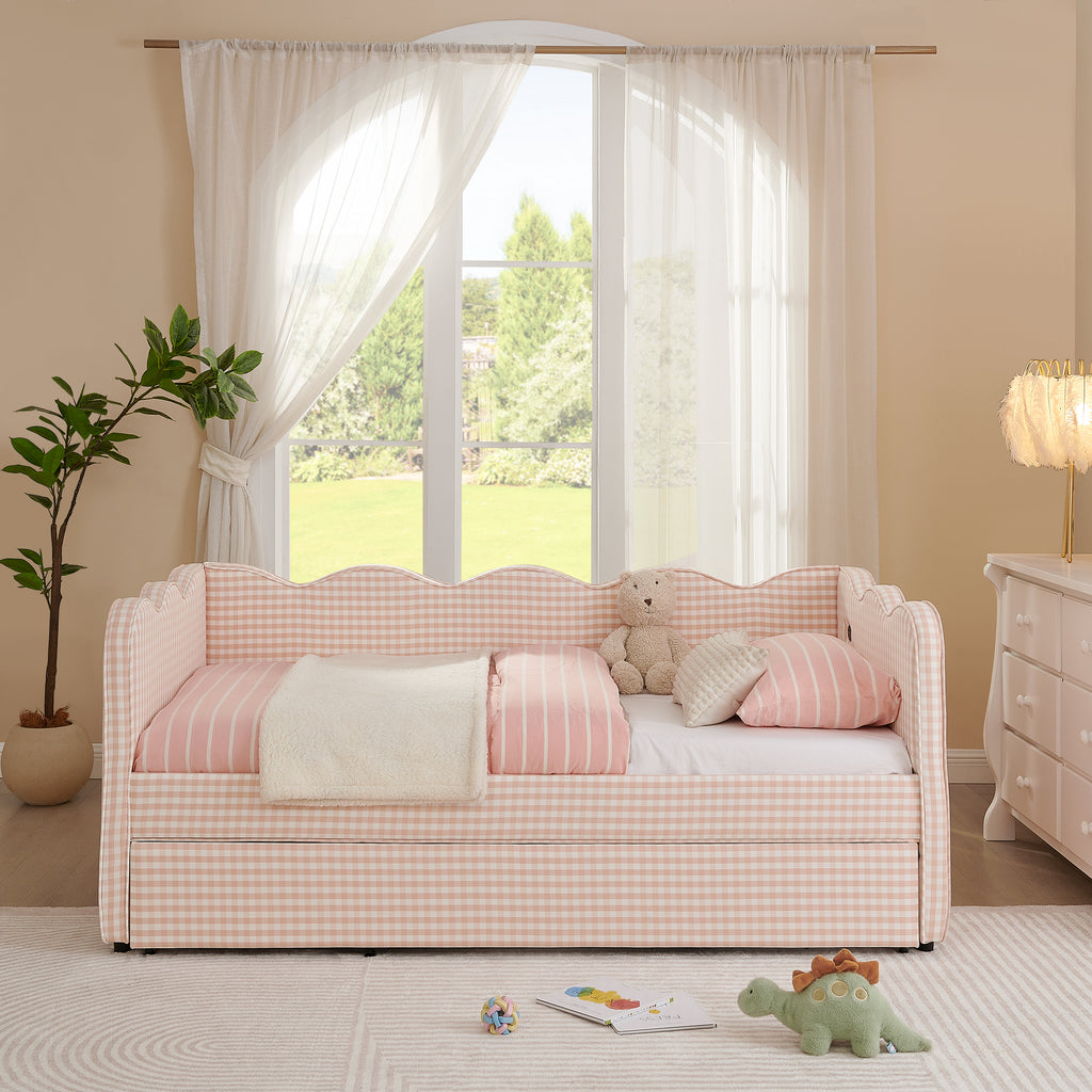 Hege Linen Twin Bed Frame